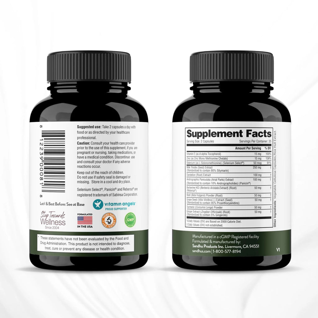Sandhu's Liver Renew Cleanse Detox, Repair & Support |70 Capsules| 1 Month+ Supply Sandhu's Au supplements