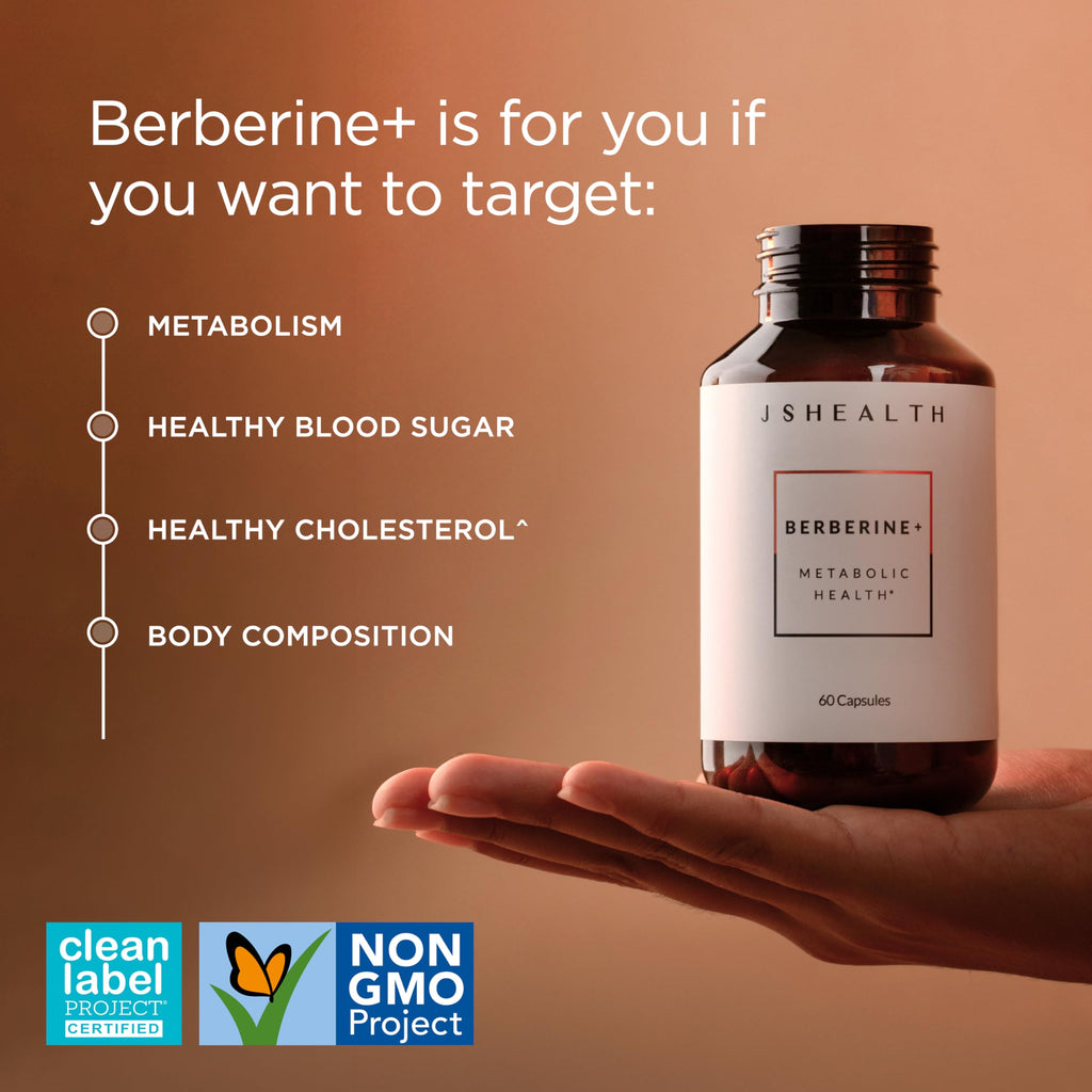 JSHealth Supplement with Berbevis for Metabolic Health Support. Higher Strength for Blood Sugar Already in the Normal Range and Body Composition