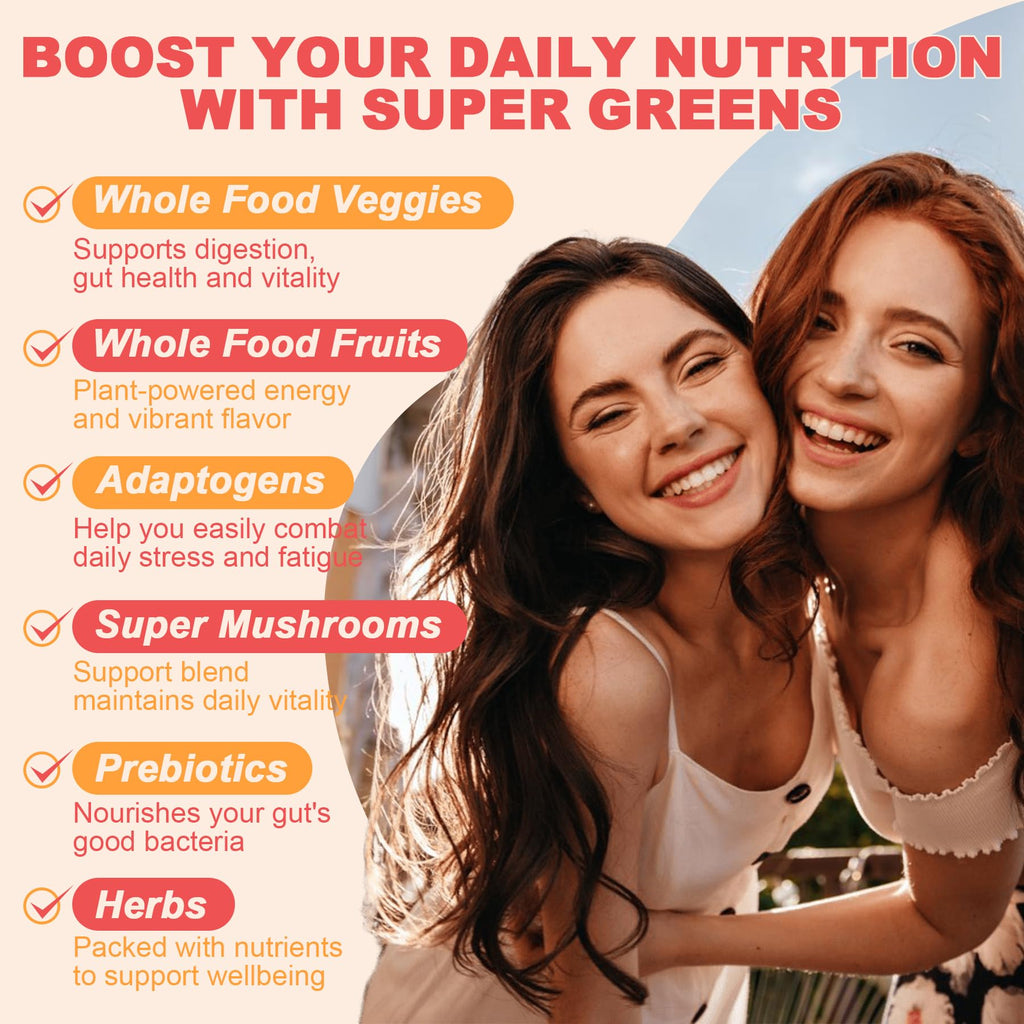 10g Fiber Gummies for Adults with Probiotics, Sugar Free Fiber Supplement with Organic Super Greens & Digestive Enzymes, Supports Gut Health,