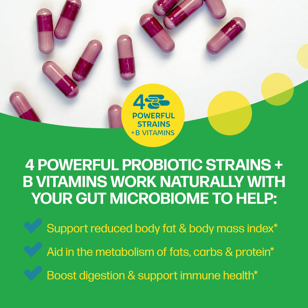 Culturelle Metabolism + Weight Management with SlimBiotics® Probiotic Capsules – 30 Count – Helps Safely Manage Weight - Promotes Healthy Metabolism and Physical & Mental Energy Culturelle Au supplements