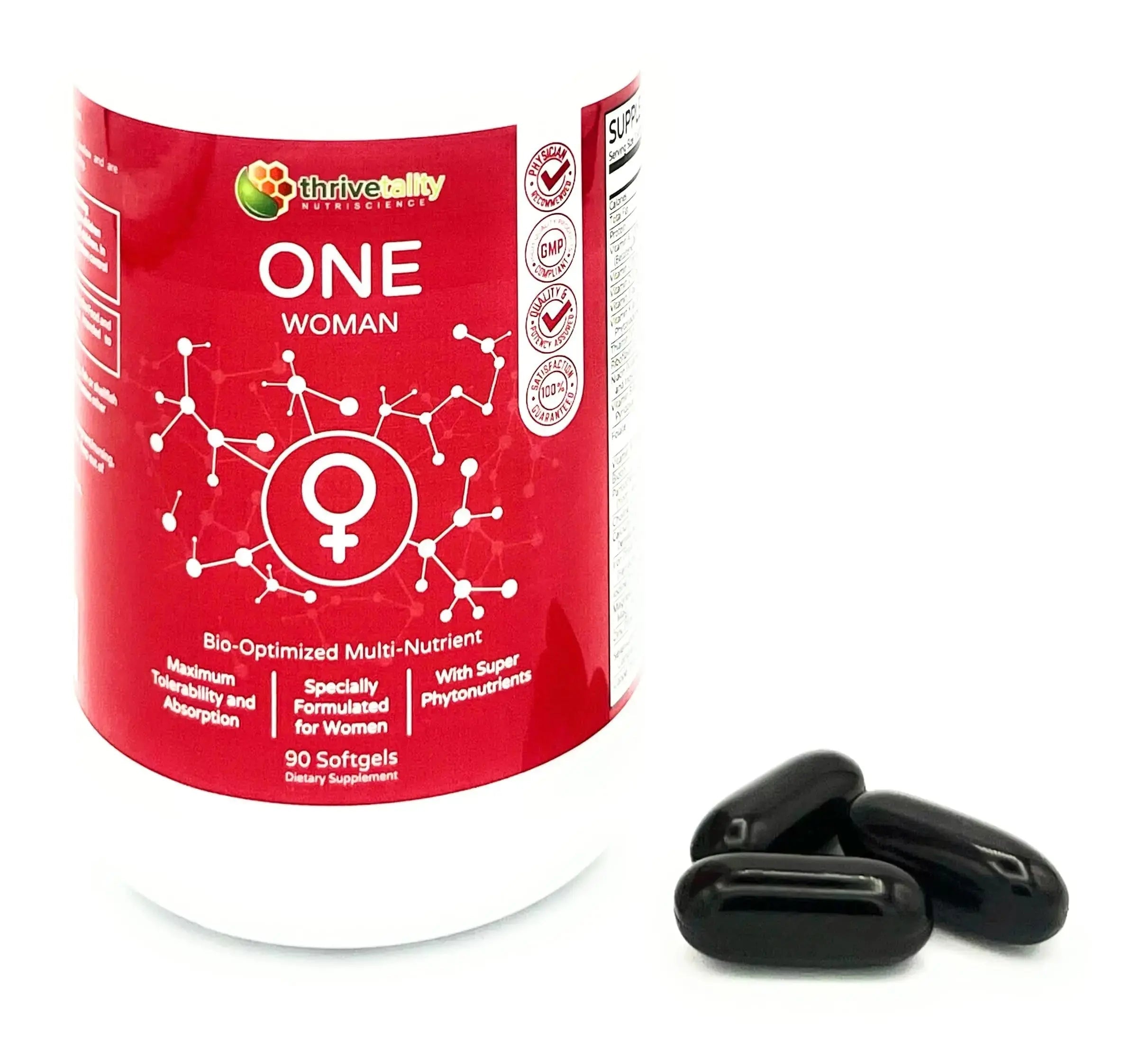 ONE Woman Bio-Optimized Multi-Nutrient by Thrivetality | Women's Multivitamin | #1 Physician Formulated | Science Based | Clinically Proven | Thrivetality Nutriscience Au supplements