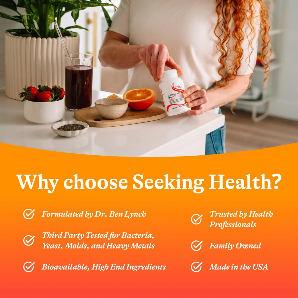 Seeking Health Multivitamin One MF - MTHFR Support Supplement with Calcium Folinate & Vitamin B12 Seeking Health Au supplements