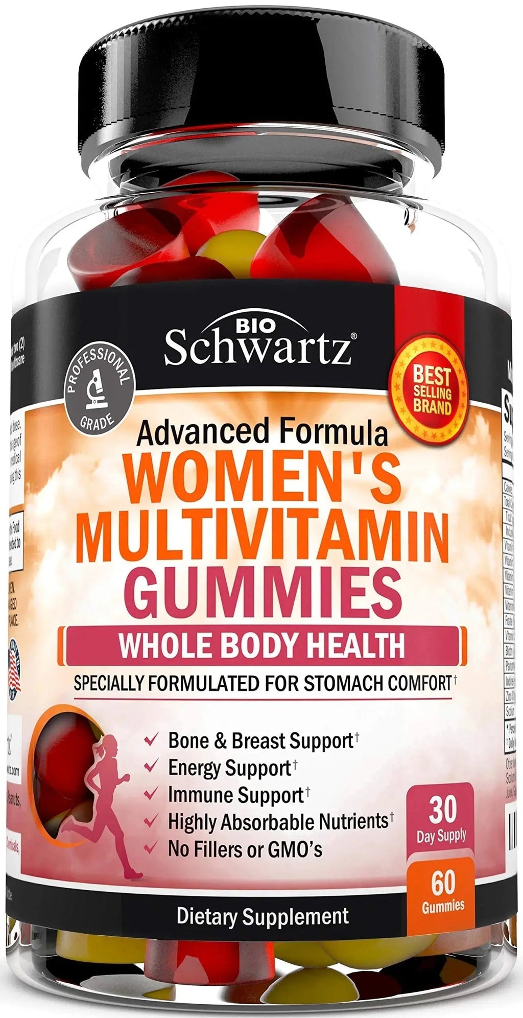 Women's Multivitamin Gummies with Vitamin A C B6 B12 D & E Vitamins for Immune Support - Gummy Multivitamin for Women BioSchwartz Au supplements