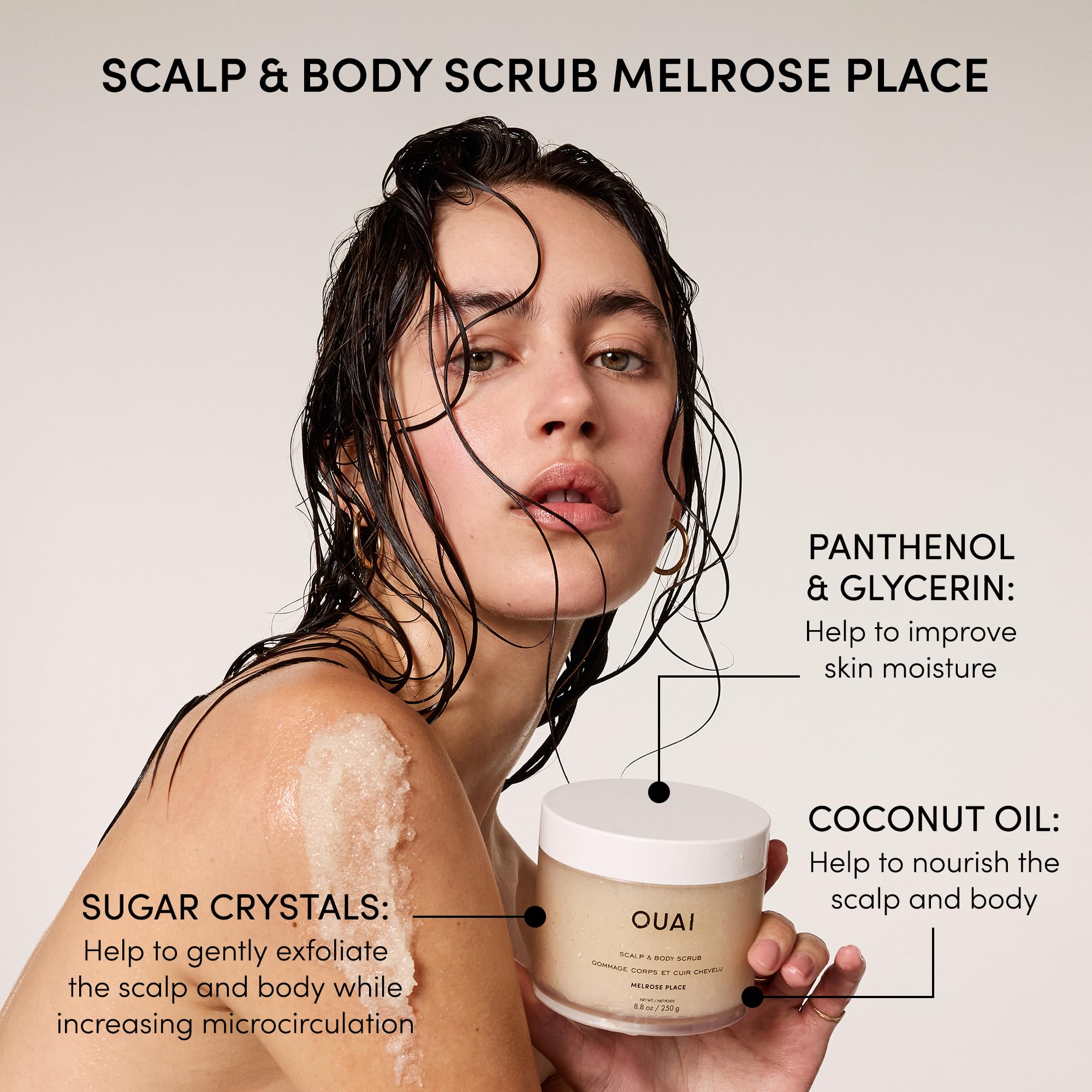 OUAI Hair Care Set - Clarifying Shampoo & Exfoliating Scalp Scrub - Deep Cleansing & Balancing - Hair Care Kit with Detox Shampoo & Travel Size Sugar Scrub for Scalp (2 Count) OUAI Au supplements
