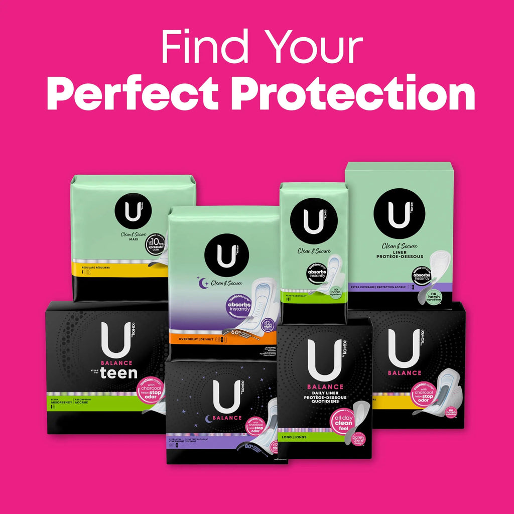 U by Kotex Balance Wrapped Panty Liners, Regular Length, 80 Count (Packaging May Vary) U by Kotex Au supplements