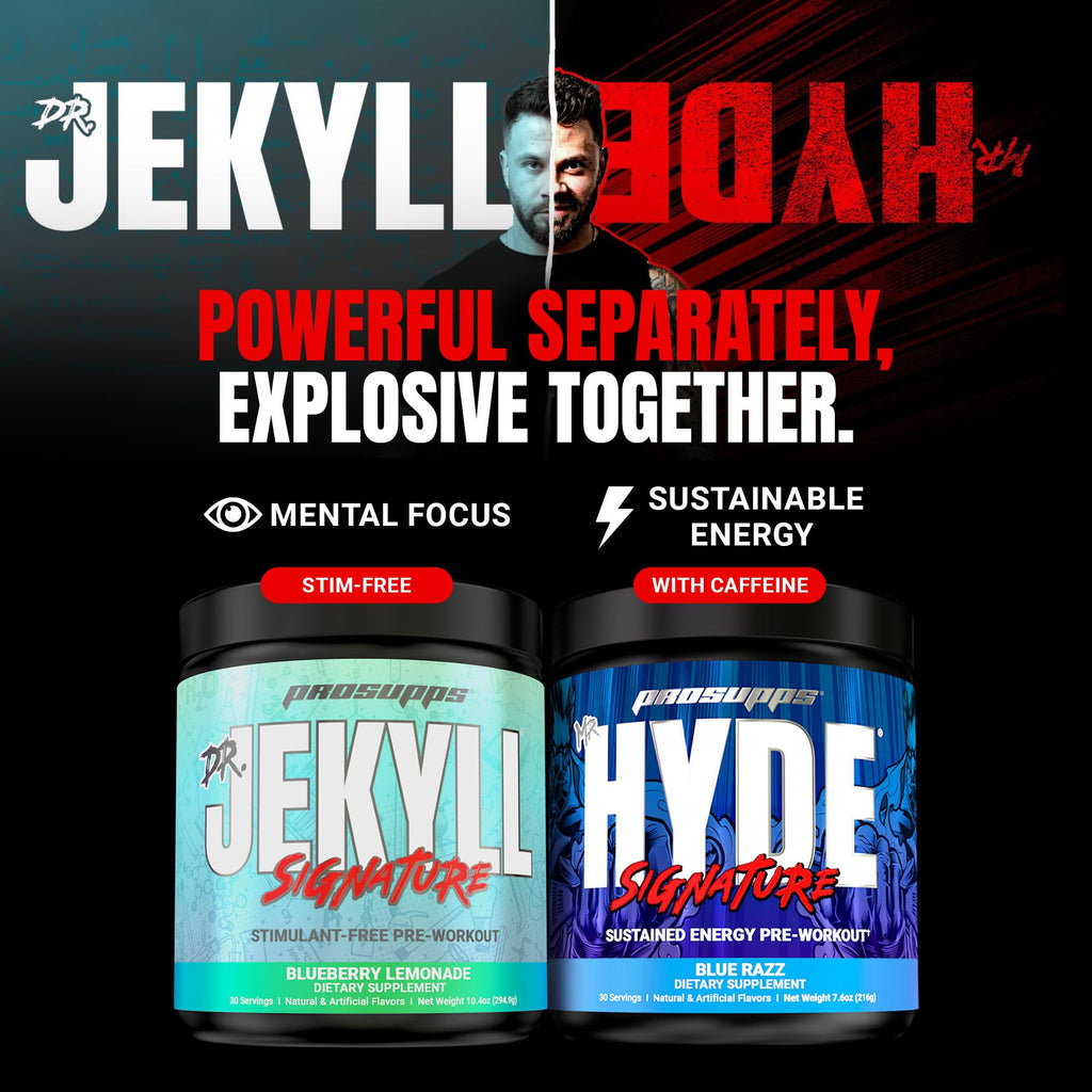 ProSupps Mr. Hyde Signature Pre Workout Powder with Creatine, Beta Alanine & Caffeine - Performance, Energy & Endurance - Clean Fitness & Gym Supplements
