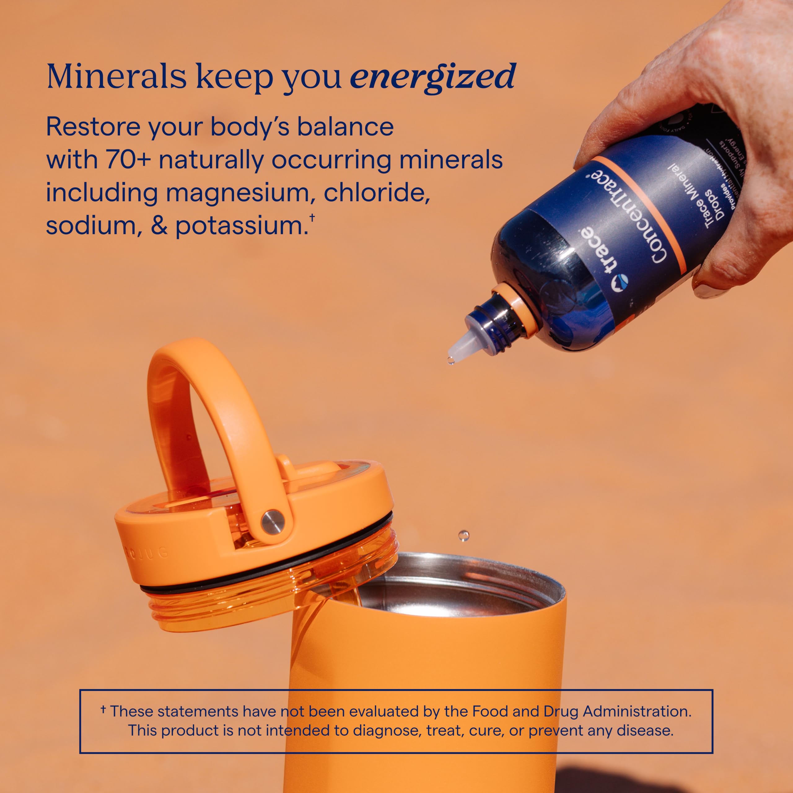 Trace Minerals ConcenTrace Trace Mineral Drops | Supports Energy, Digestion, Bone Health & Hydration, 70+ Ionic Trace Minerals w/Magnesium