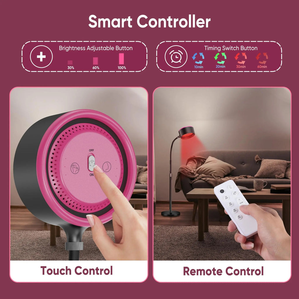 Caromolly Red Light Device Lamp, 660nm Red Light and 850nm Near-Infrared Light Combo Caromolly Au supplements