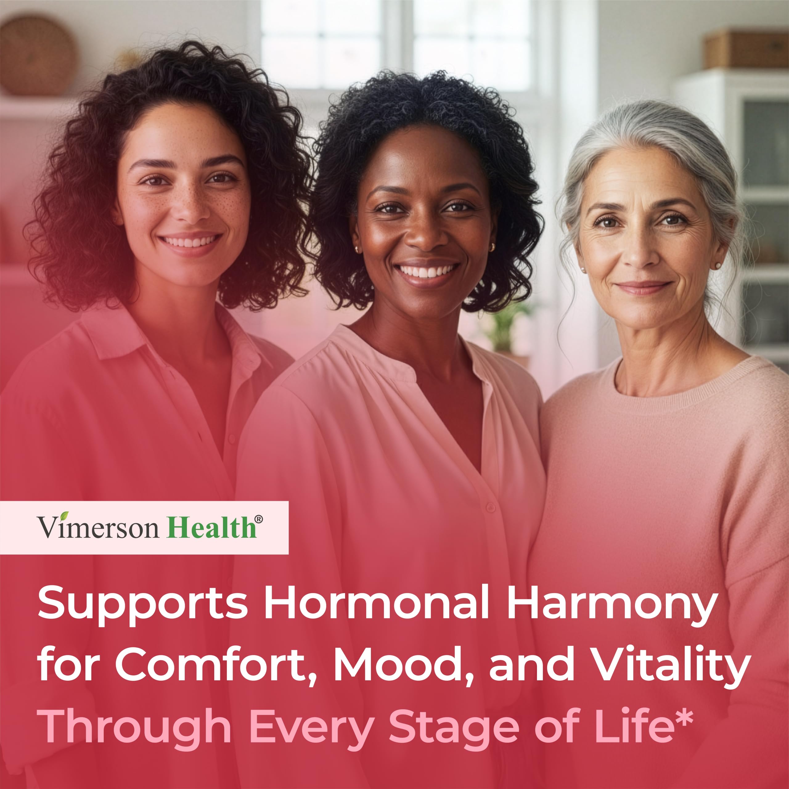 Hormone Harmony for Women with Black Cohosh, Dong Quai & Red Clover – Natural Hormone Balance for Women of All Ages – Supports PMS, Menopause & Mood – Women’s Hormone Balance Supplement – 60 Capsules Vimerson Health Au supplements