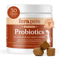 Fera Pets Probiotics for Dogs with Prebiotics and Postbiotics - Full Spectrum Gut Health Support - Promotes a Balanced Gut Microbiome - Boosts Immune Health - 30 Soft Chews Fera Pets Au supplements