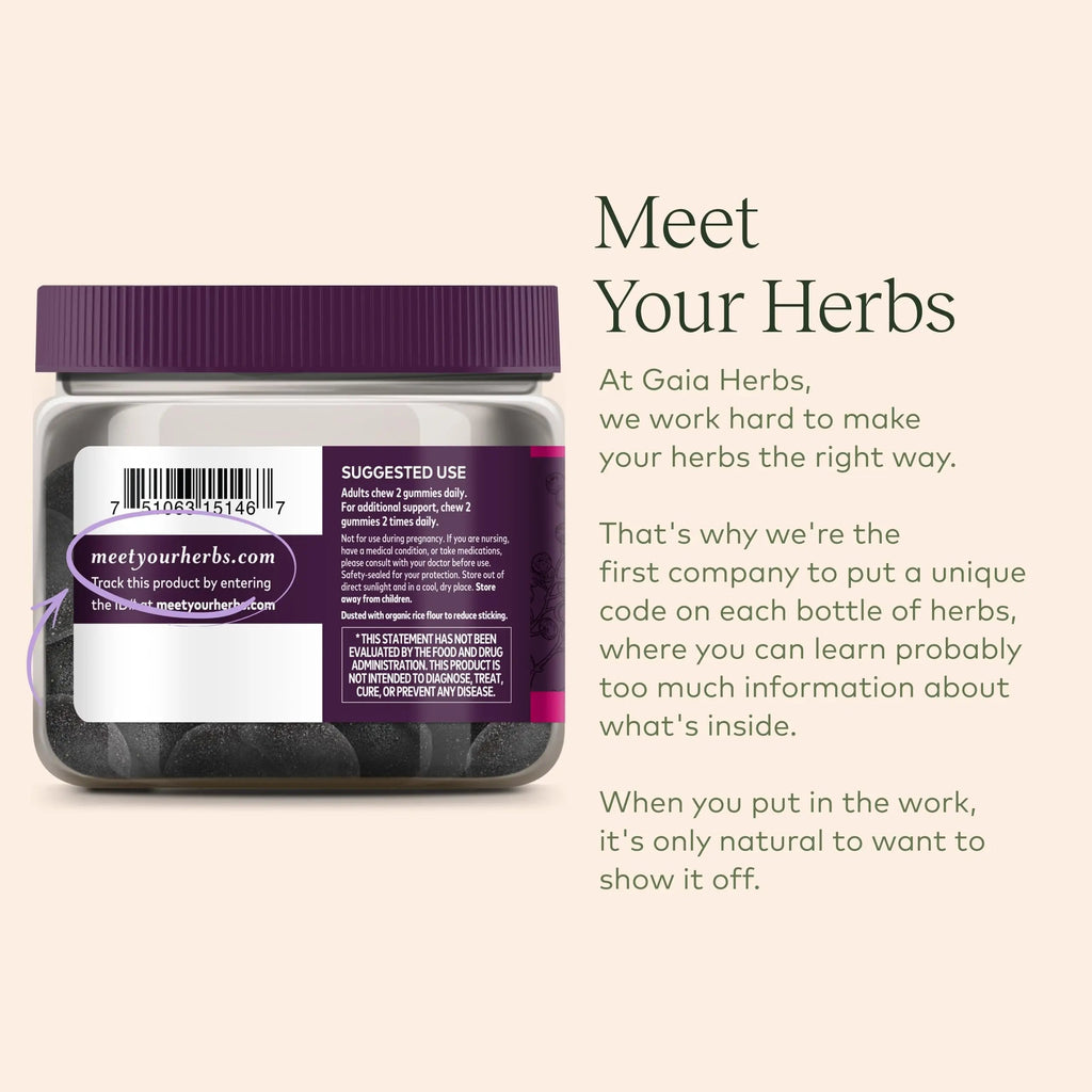 Gaia Herbs Black Elderberry (Sambucus Nigra) Extra Strength Gummies Gaia Herbs Au supplements