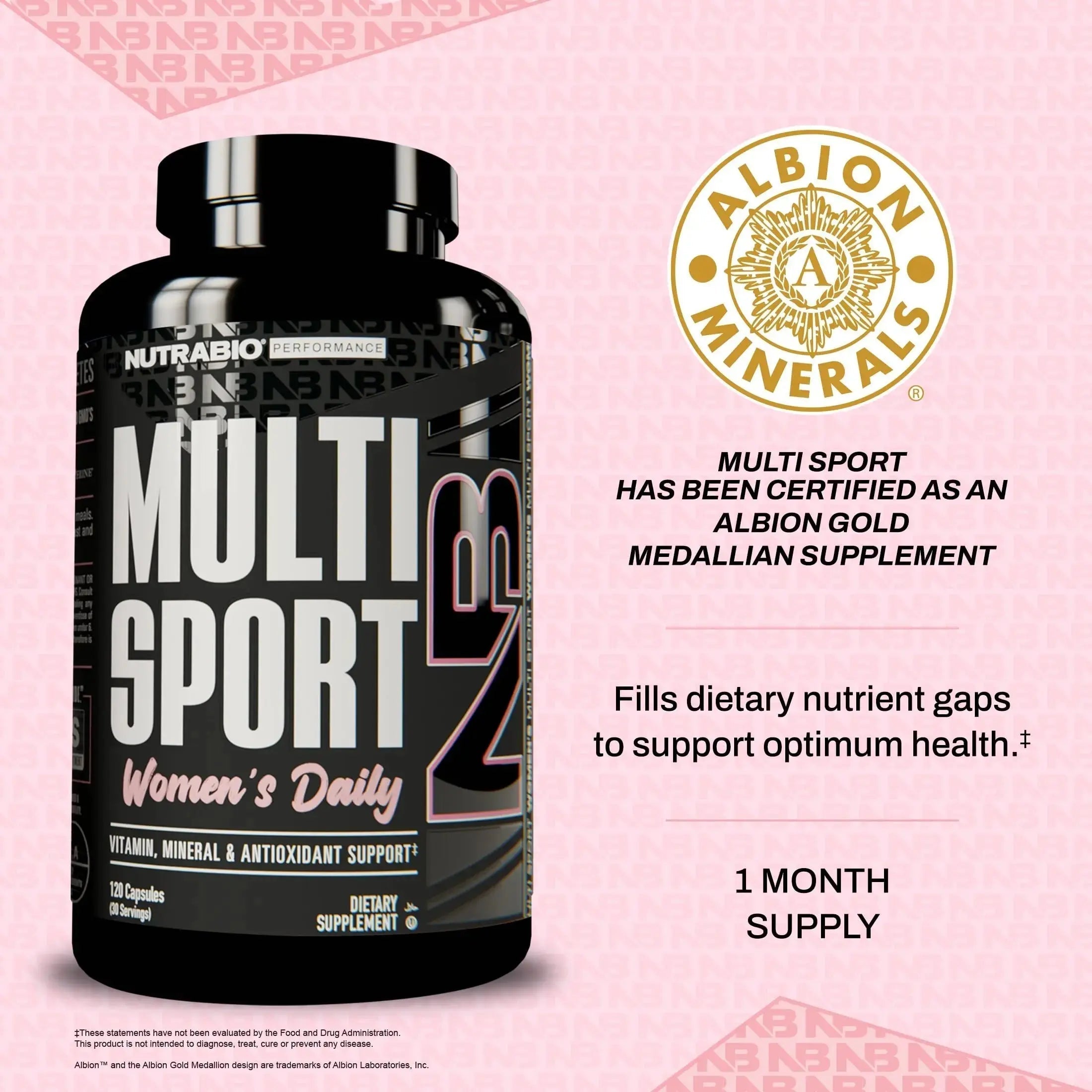 NutraBio Multisport for Women - Womens MultiVitamin - 33 Vitamins, Minerals, Micronutrients - Rich in Antioxidants NutraBio Au supplements