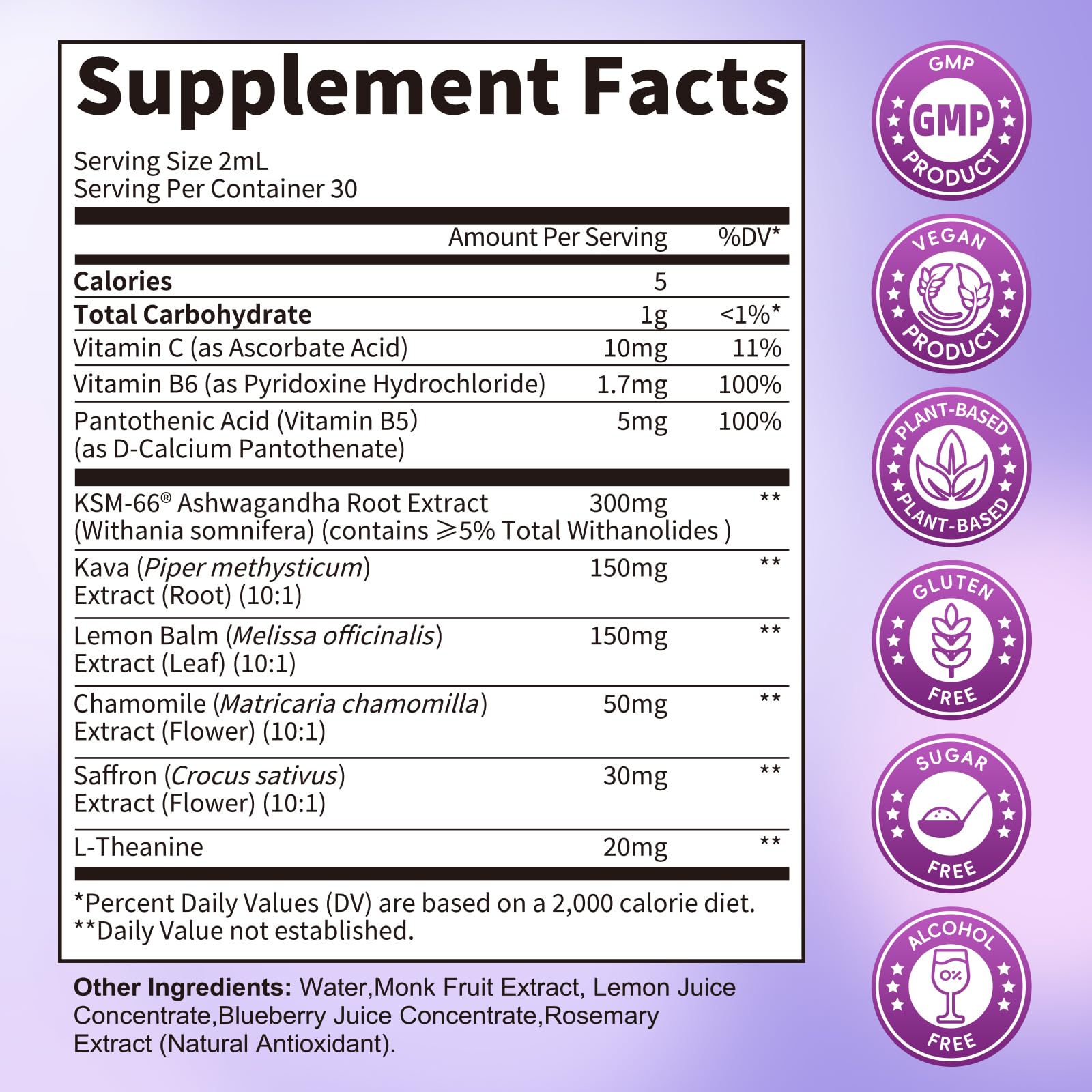 Cortisol Supplements for Women, Cortisol Reducer Manager Detox with KSM-66® Ashwagandha, Kava, Lemon Balm & Vitamin C B5 B6, Lower Cortisol, Hormone Harmony Liquid Drops, 2 FL.OZ, Blueberry Flavor Lukaree Au supplements