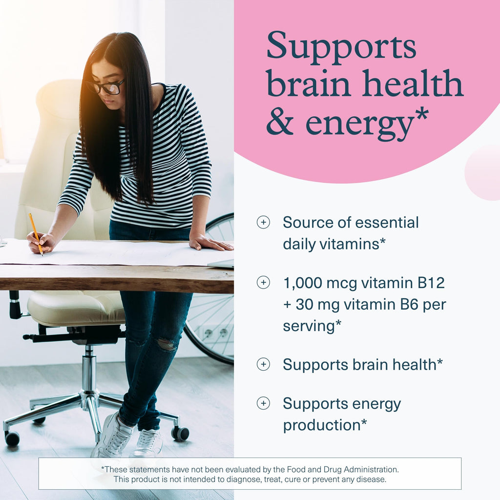 Youtheory B12B6 - Vitamin B12 & B6 - Supports Mood, Nervous System & Metabolism* - Aids Memory & Stress Management*