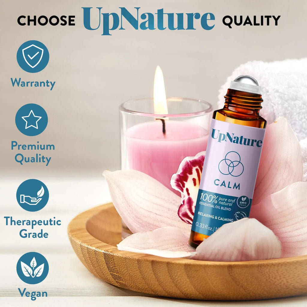 UpNature Calm Essential Oil Roll On Blend – Stress Relief & Relaxation Gifts for Women – Calming UpNature Au supplements