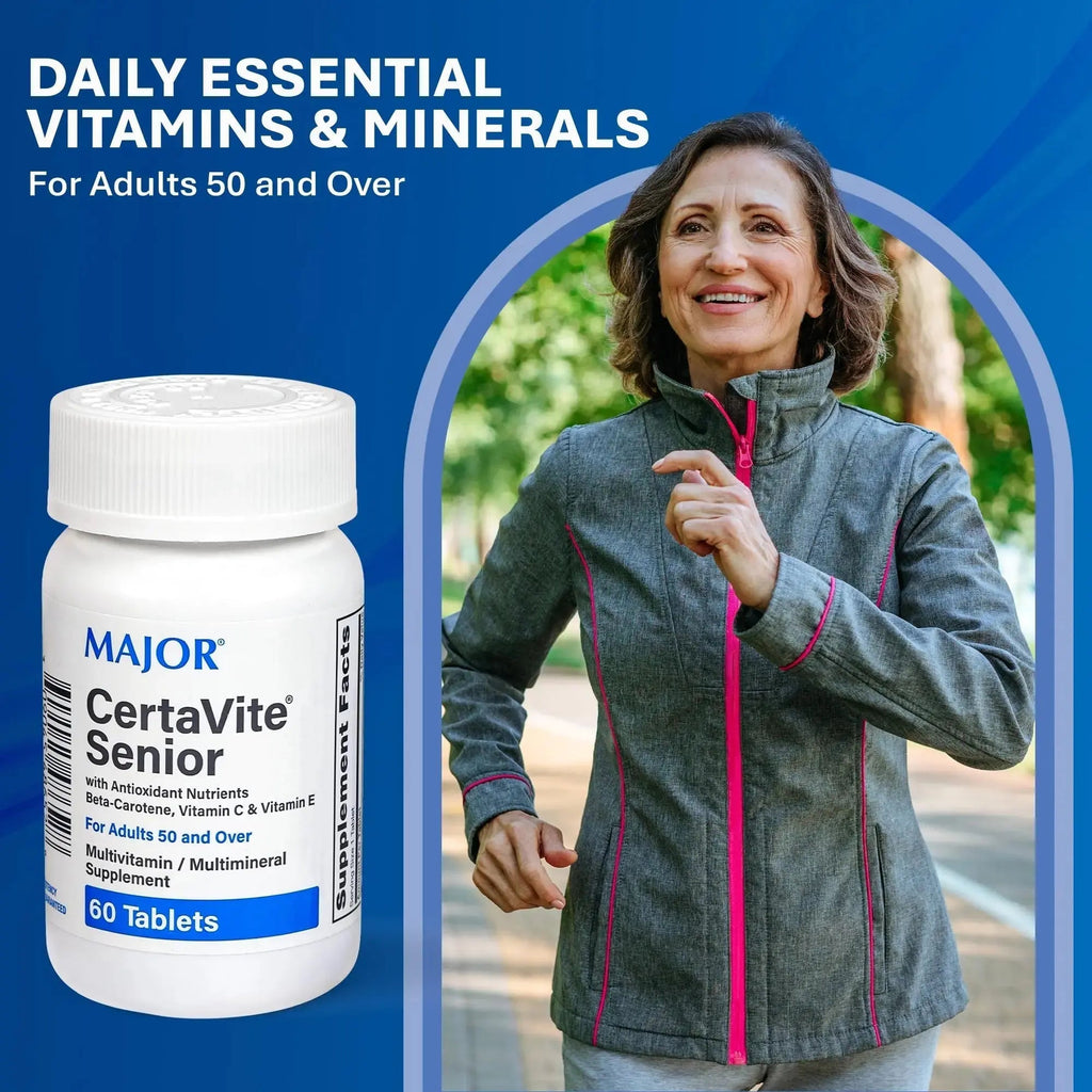 MAJOR CertaVite Senior Multivitamin with Antioxidants – Multivitamin for Women and Men with Beta-Carotene, Iron MAJOR Au supplements