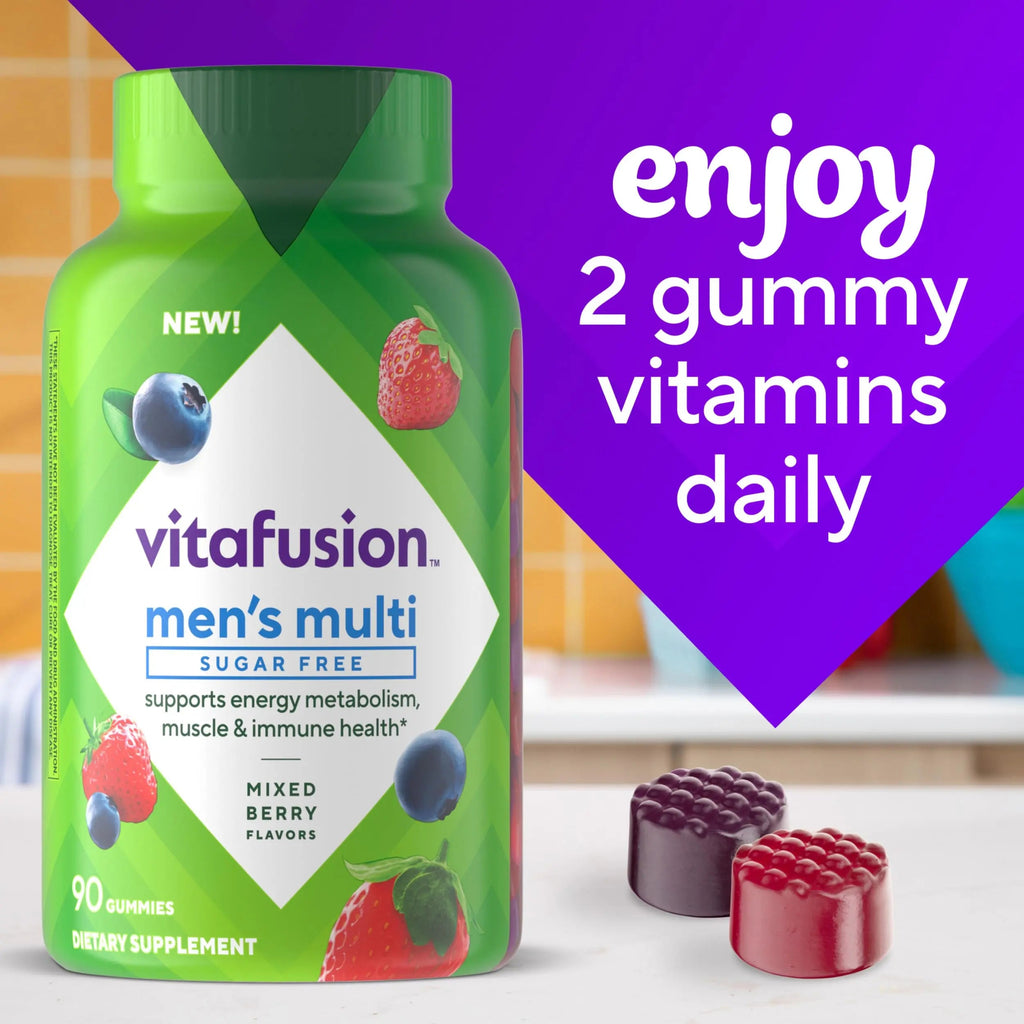 vitafusion Sugar Free Men’s Multi Daily Gummy Multivitamins, Supports Energy Metabolism, Muscle and Immune Health Vitafusion Au supplements