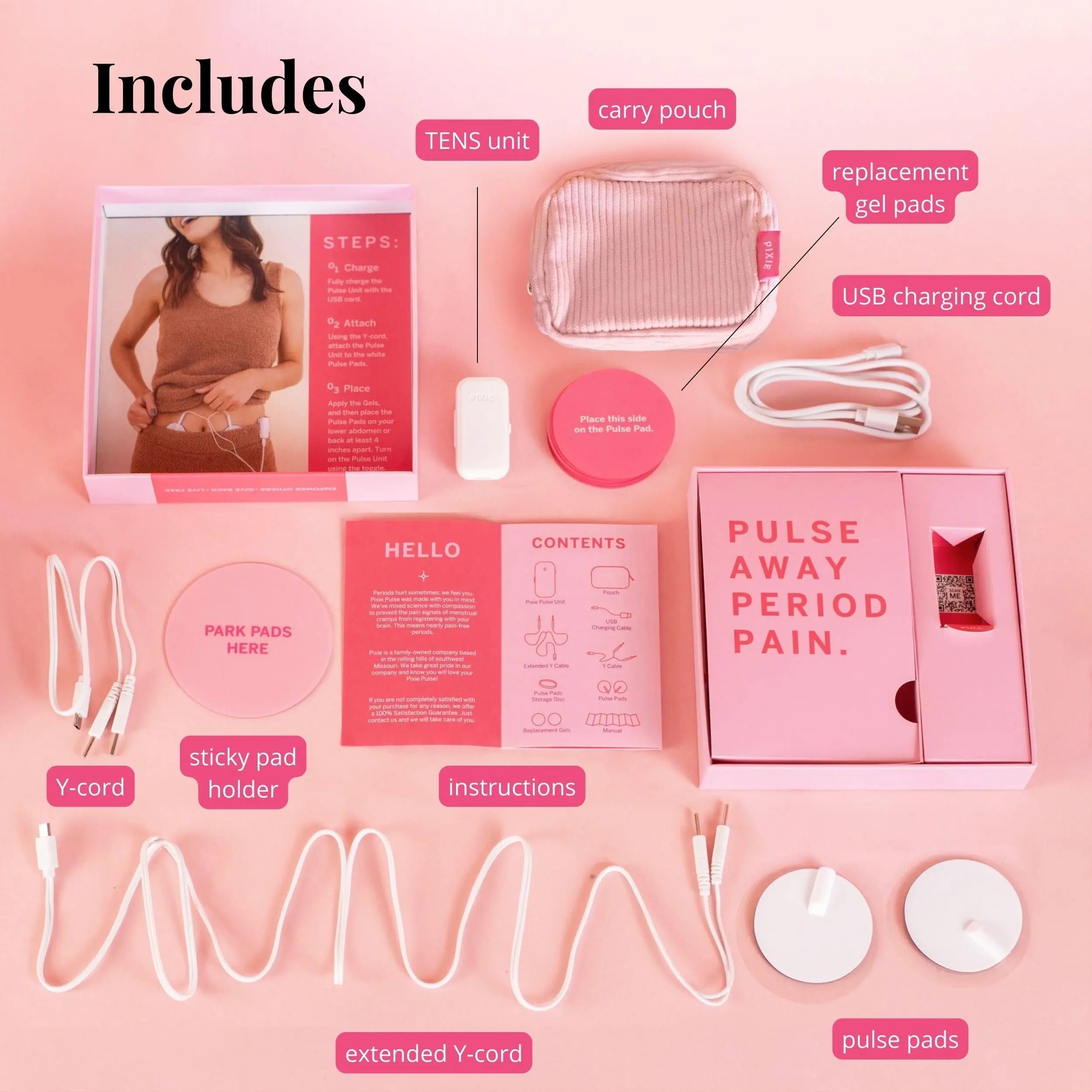 Pixie Period Pain Relief Device - Best PMS Relief Simulator with TENS Technology - Thinnest Wearable Tens Unit - Unnoticeable Under Clothes - Menstrual Cramp Comfort for Feminine Care Pixie Cup Au supplements