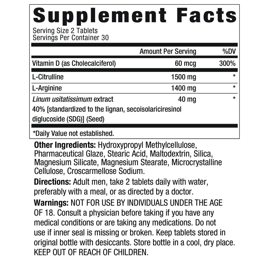 Ageless Male Performance Nitric Oxide Booster for Men - Promote Blood Circulation New Vitality Au supplements