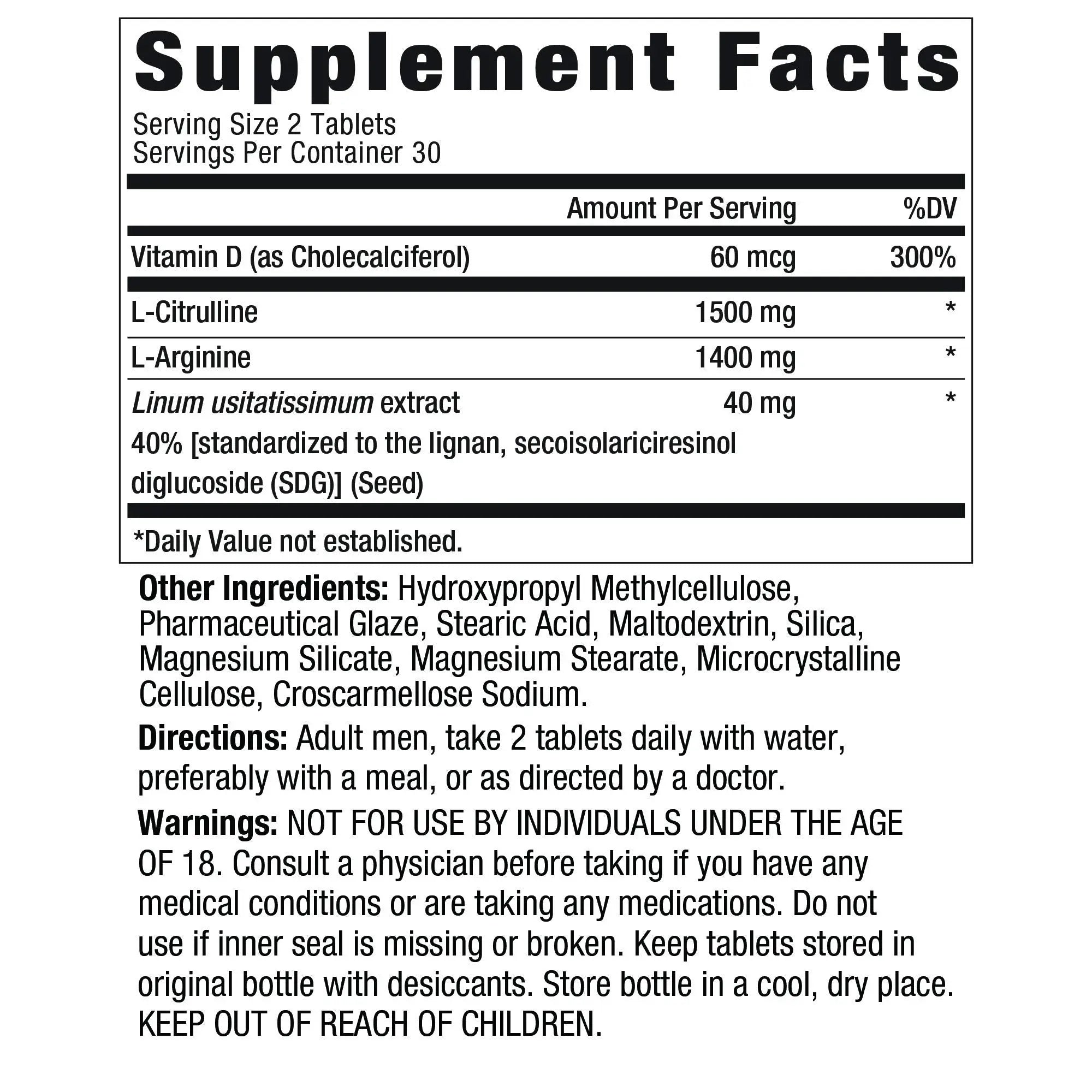 Ageless Male Performance Nitric Oxide Booster for Men - Promote Blood Circulation New Vitality Au supplements