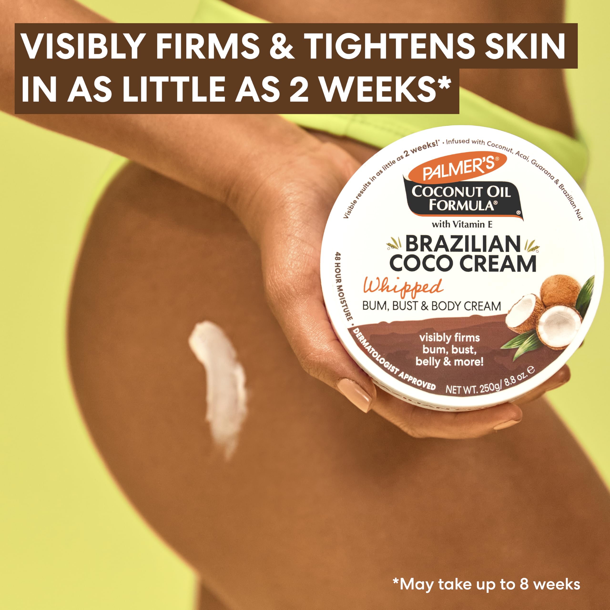 Palmer's Coconut Oil Formula Brazilian Coco Cream with Vitamin E, 8.8 Fl Oz, Whipped Bum
