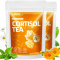 JIAOMING 2 Packs Natural Cortisol Reducing Tea, Healthy Cortisol Levels & Mental Clarity, Loose Leaf Detox Drink Teabags with Ashwagandha for Men and Women Sleep Time Relaxation, Mood Swing Reducer Jiaoming Au supplements