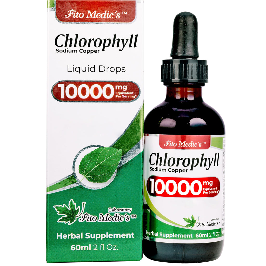FITO MEDIC'S Lab | Liquid Chlorophyll | Chlorophyll Liquid Drops | 50 mg 200:1 Ratio Extract per Serving.