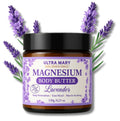Nighttime Magnesium Cream for Pain, Nerve & Leg Cramps - Magnesium Body Butter for Sleep with Shea Butter, Jojoba Oil, Coconut Extract & Dandelion - Lavender Magnesium Lotion for Kids - 4.23oz ULTRA MARY Au supplements