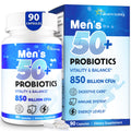 Probiotics for Men, Advanced 50+ Mens Probiotic, Comprehensive Gut & Energy Support with 850 Billion CFU, 1800mg Prebiotics Fiber – Tailored Wellness mens probiotics