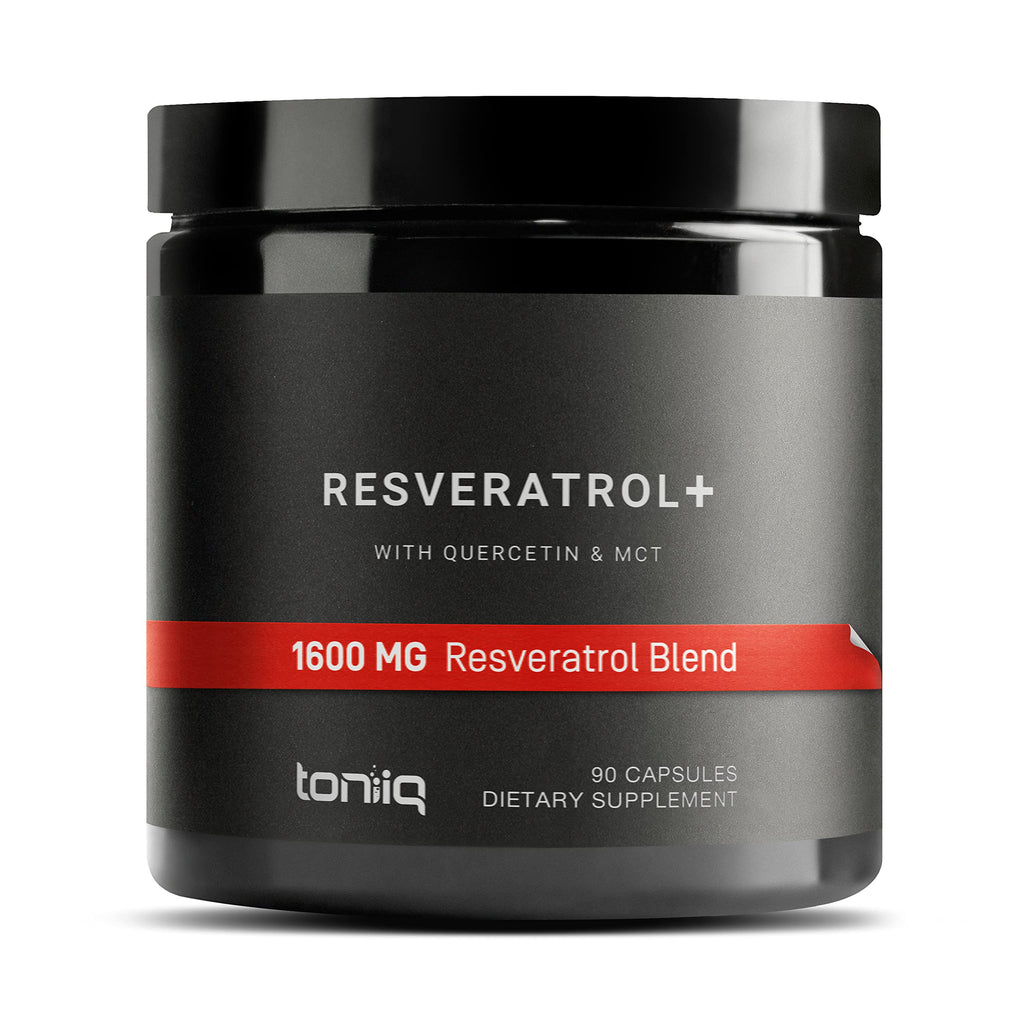 Toniiq 1600mg Resveratrol Blend - Ultra High Purity and 3rd Party Tested - with MCT Oil for Added Bioavailability - Optimal NAD Supplement Toniiq Au supplements
