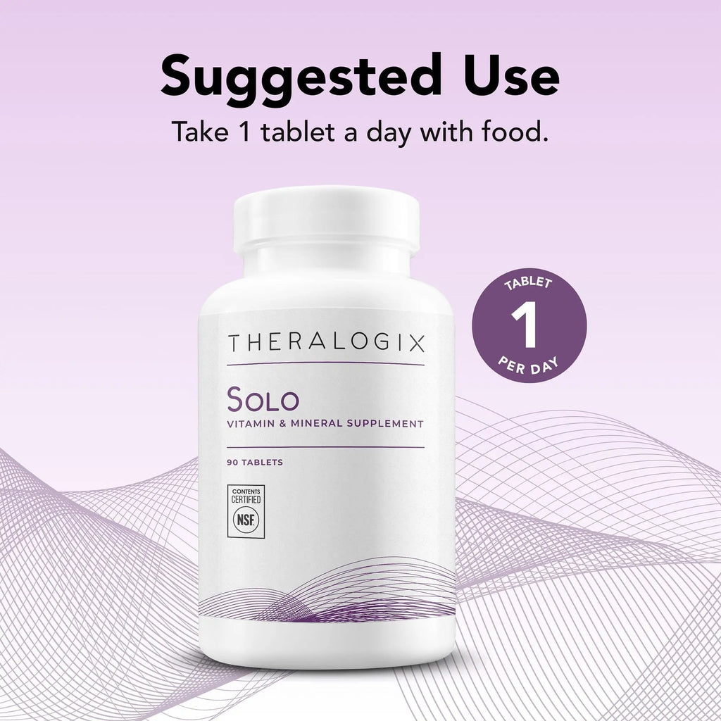 Theralogix Solo Multivitamin & Multimineral Supplement Without Iron - 90-Day Supply - Iron-Free Multivitamin Theralogix Au supplements