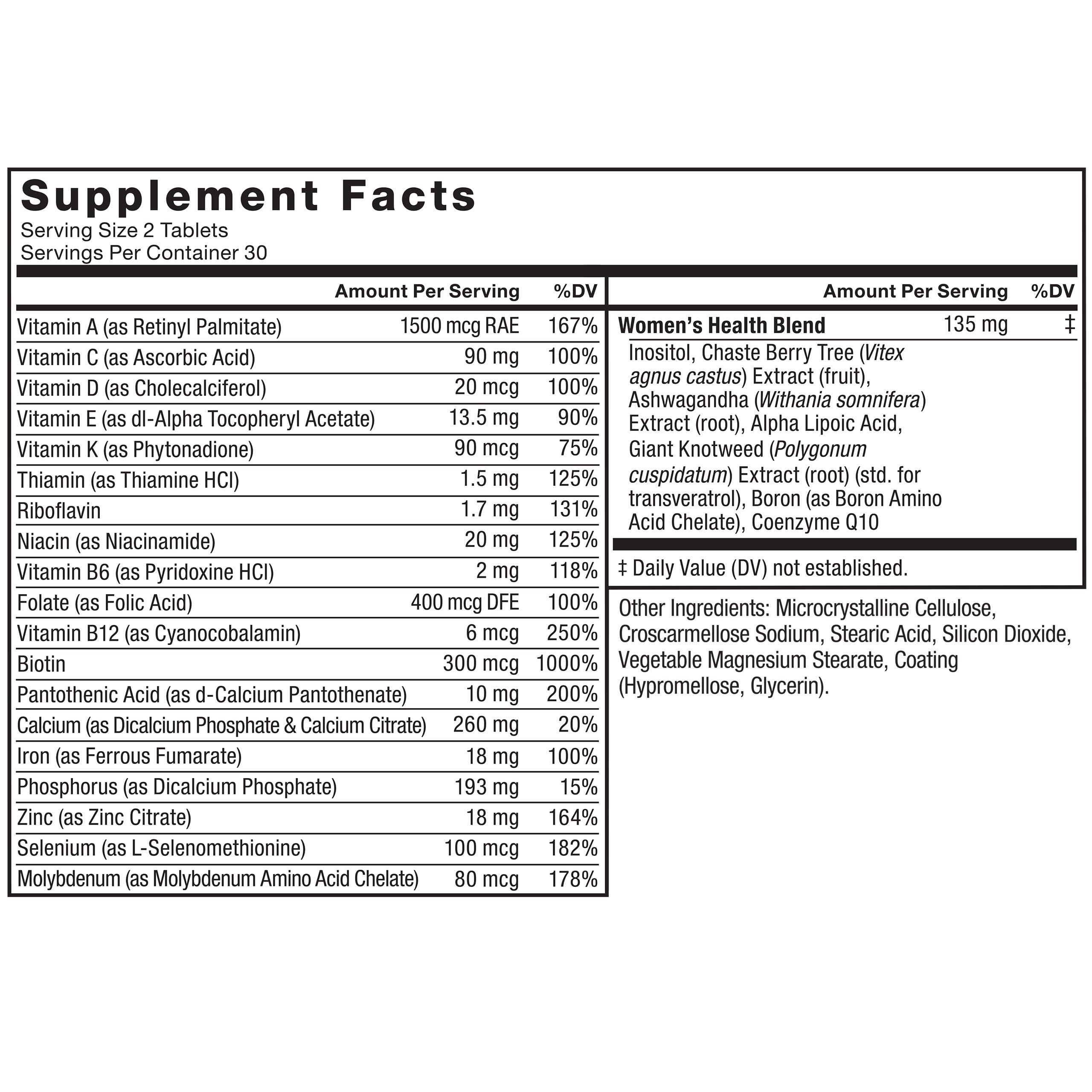Force Factor Women’s Multivitamin, Multivitamin for Women to Support Hormone Balance, Energy, Immunity, and Gut Health, with 20 Vitamins & Minerals, Ashwagandha, Chasteberry, and More, 60 Tablets Force Factor Au supplements
