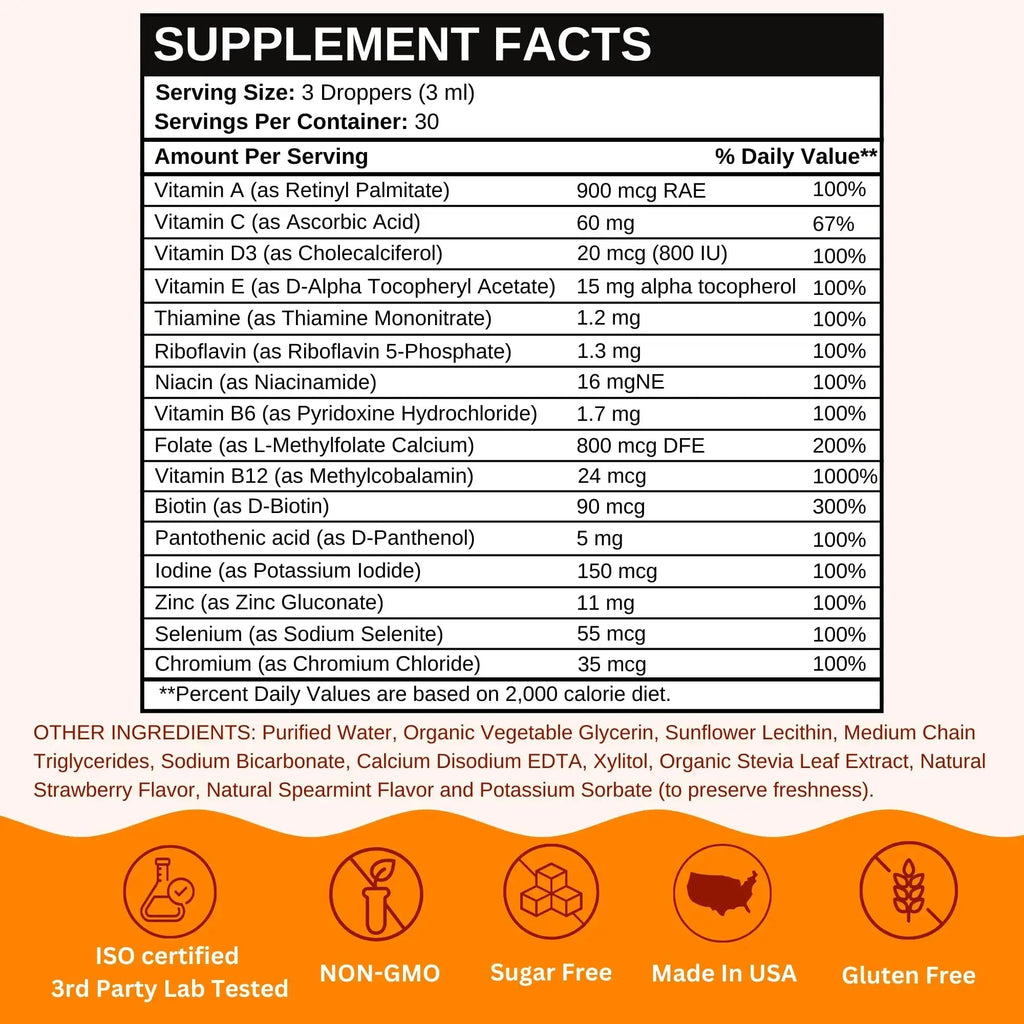 Vitaminally Women’s 50+ Liposomal Liquid Multivitamin – 16 Essential Vitamins & Minerals for Energy, Bone & Immune Support Vitaminally Au supplements