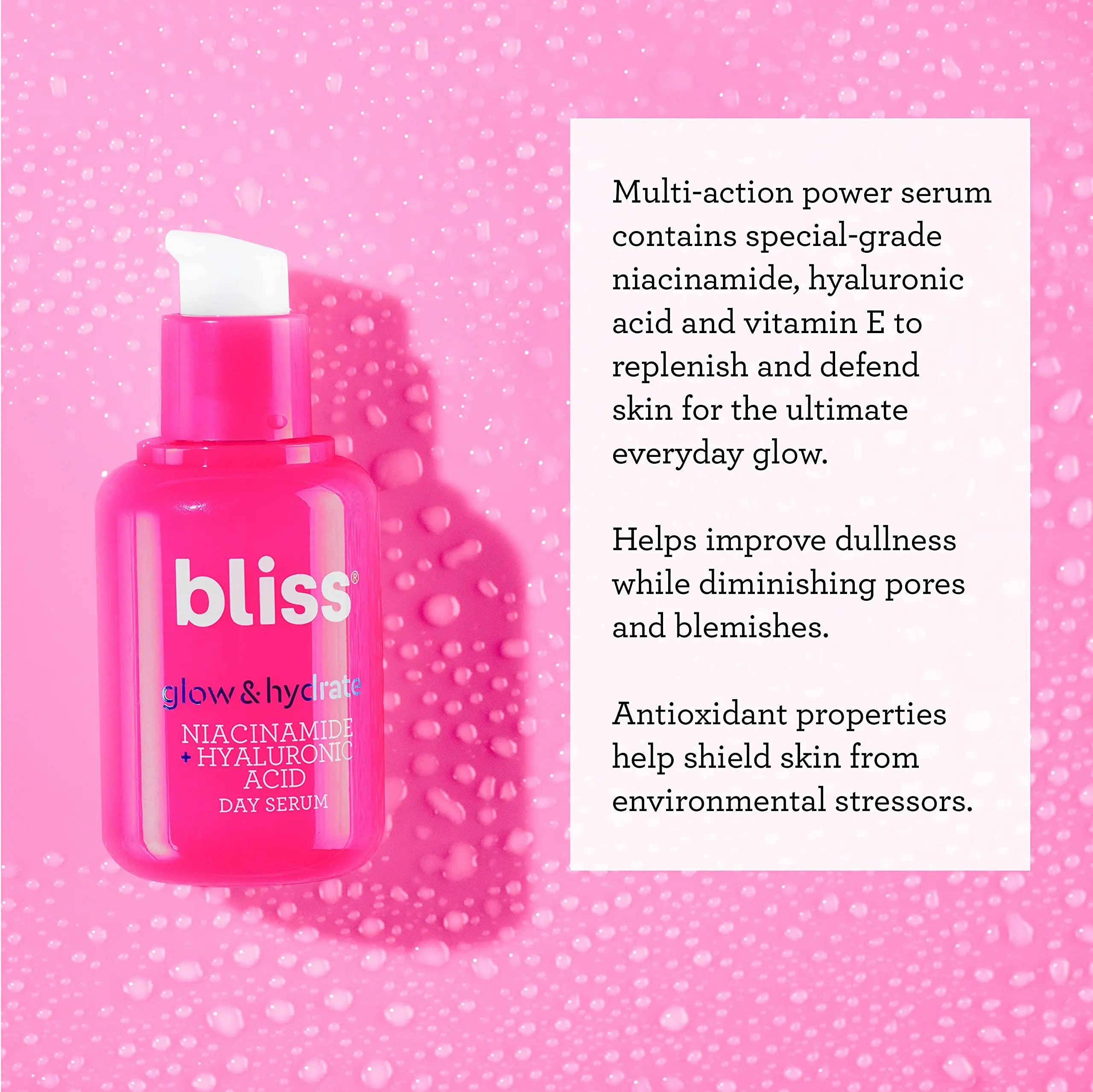 Bliss Glow and Hydrate Serum - Niacinamide + Hyaluronic Acid - 1 Fl Oz Bliss Au supplements
