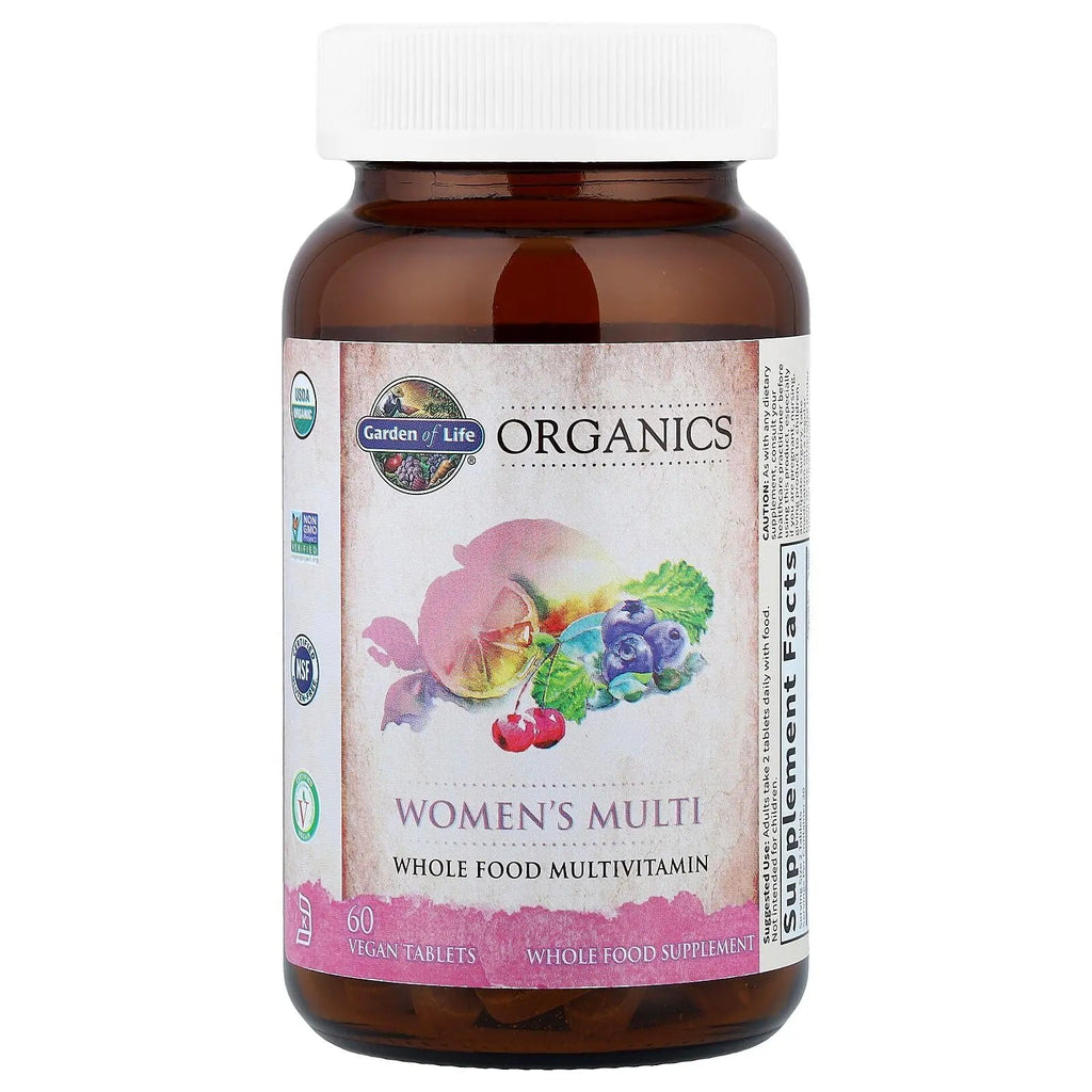 Garden of Life Organics Organic Multivitamin for Women - Womens Multi with Vitamin C, D, Folate, B6, B12, Biotin, Iron Garden of Life Au supplements