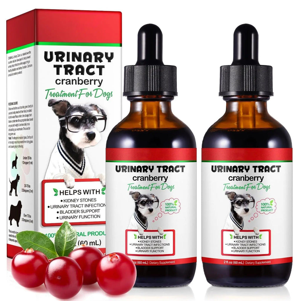 Dog UTI Treatment - Urinary Tract Infection Treatments, Kidney+Bladder Support Supplement, Natural Cranberry Extract for Dogs, Supports Urinary and Digestive Health (2 Fl Oz (Pack of 2)) Onznoz Au supplements