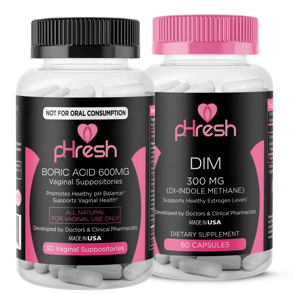 pHresh Boric Acid Suppositories and DIM Supplement ACE NUTRITION Au supplements