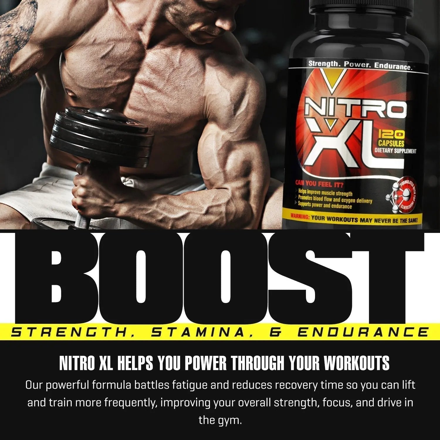 Nitro XL | Nitric Oxide Bodybuilding Supplement – with L-Arginine | Build Muscle Mass Nitro XL Au supplements
