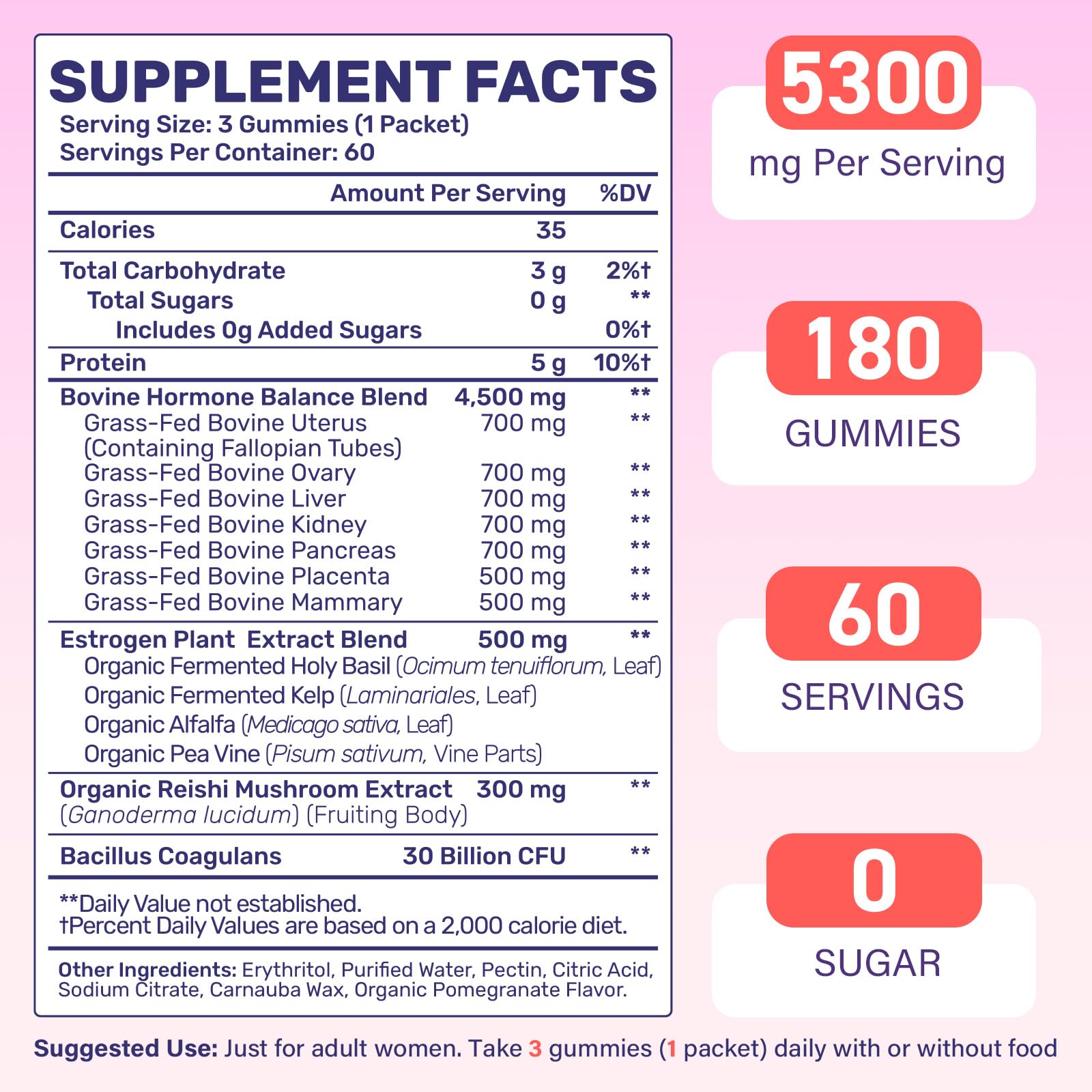 (180 Gummies) Beef Organ Supplement for Women - 5300mg Beef Liver, Kidney, Uterus & 10 More, for Hormone Balance, Menstruation, Energy, Immunity, Gut & Skin Health - 100% Grass Fed & Pasture Raise Fepoukak Au supplements