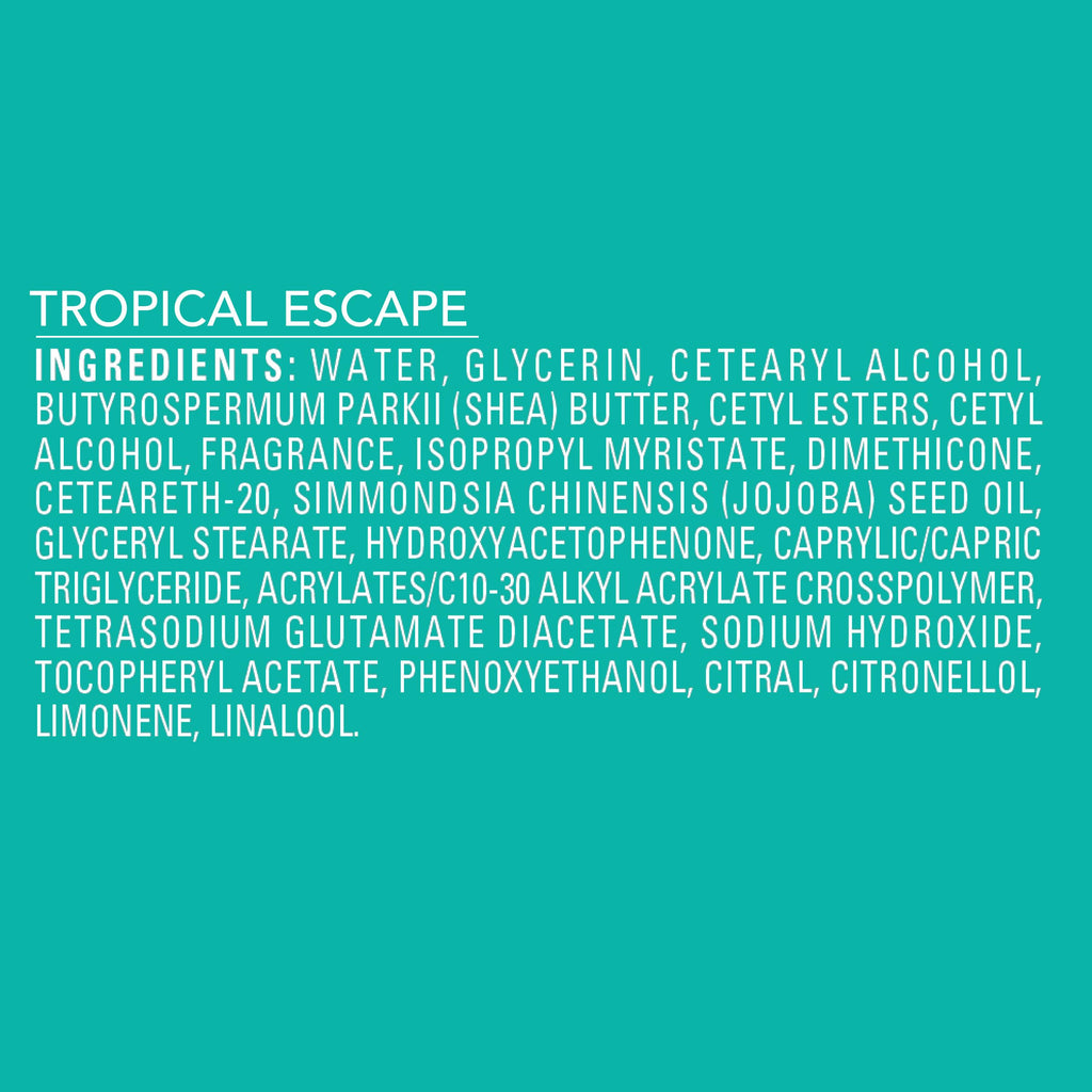 Jergens Shea Fusion Tropical Escape Body Lotion, Moisturizer with Shea Butter & Vitamin E, 14 Fl Oz