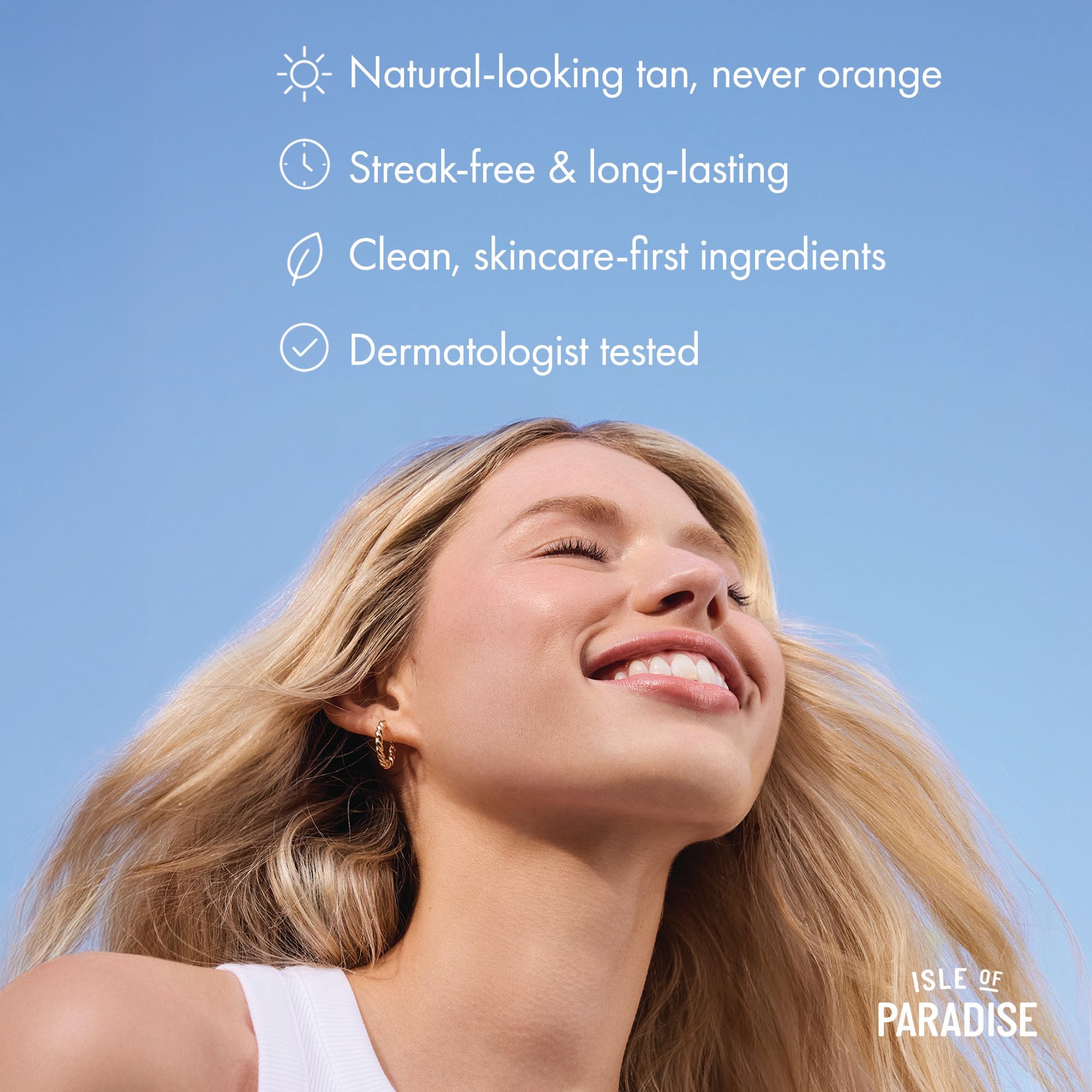 Isle of Paradise Self Tanning Face & Body Drops- Medium, Self Tanner Drops for a Natural Bronze, Long-lasting Tan