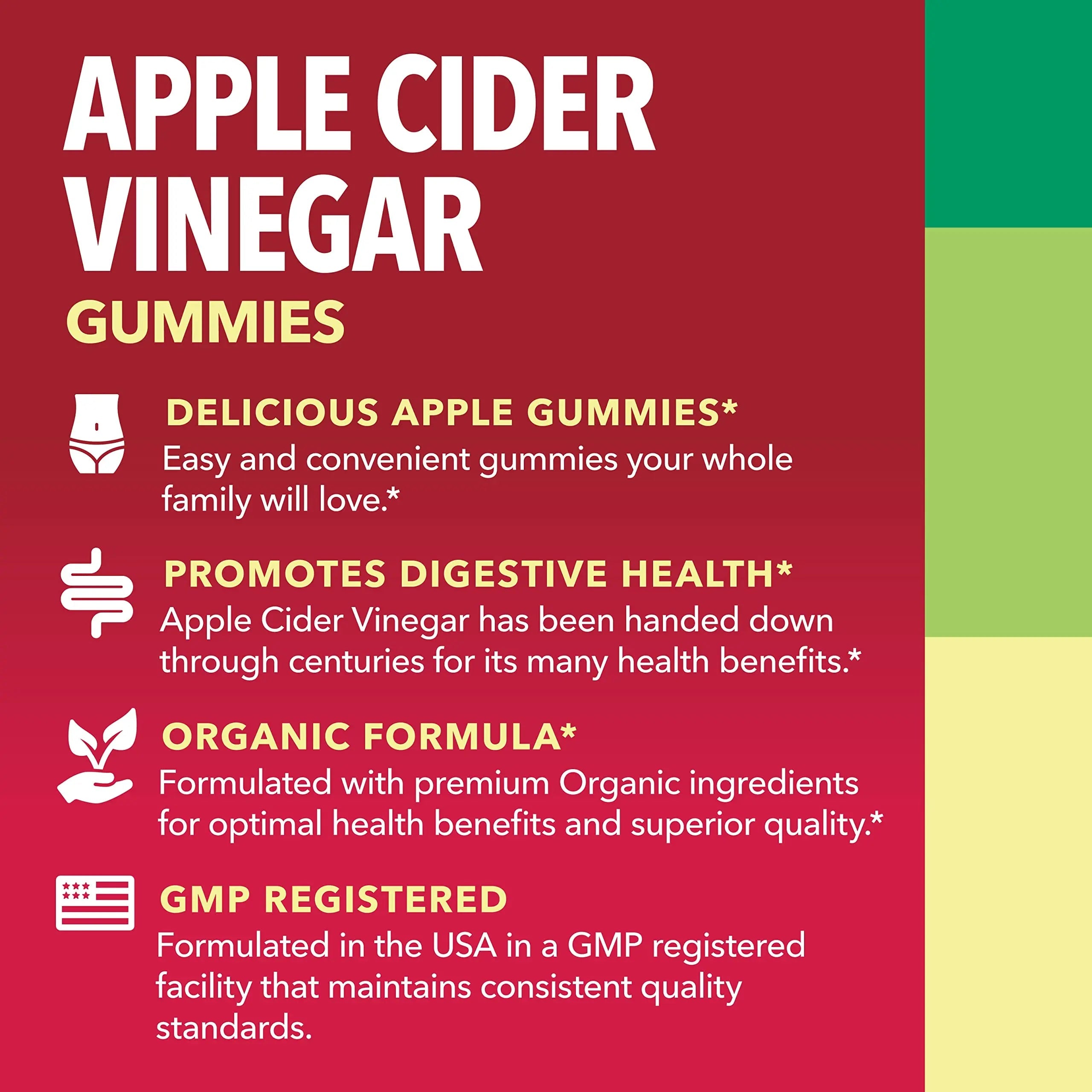 Organic Apple Cider Vinegar Gummies Detox | The Mother Enzyme | ACV Gummy HAVASU NUTRITION Au supplements