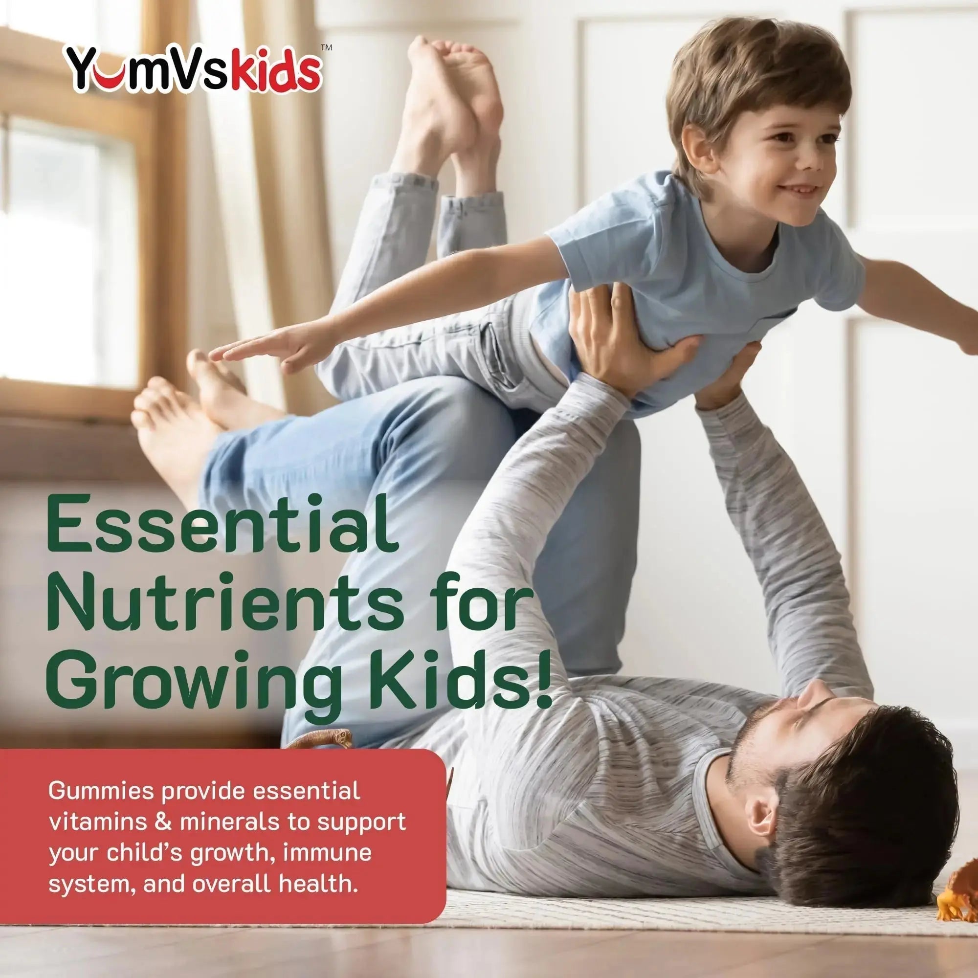 YumVs Kids Multivitamin Gummies - Fruit Flavored Chewable Children's Multivitamin - Kids Vitamins Multivitamin Gummy with 12 Minerals & Vitamins A C D3 E B6 B12 YUM-V'S Au supplements