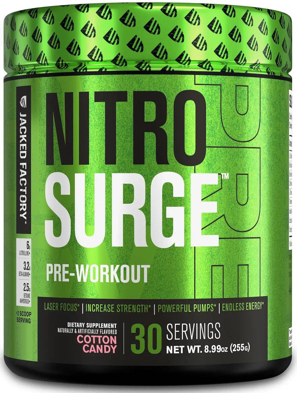 NITROSURGE Pre Workout Supplement - Endless Energy, Instant Strength Gains Jacked Factory Au supplements