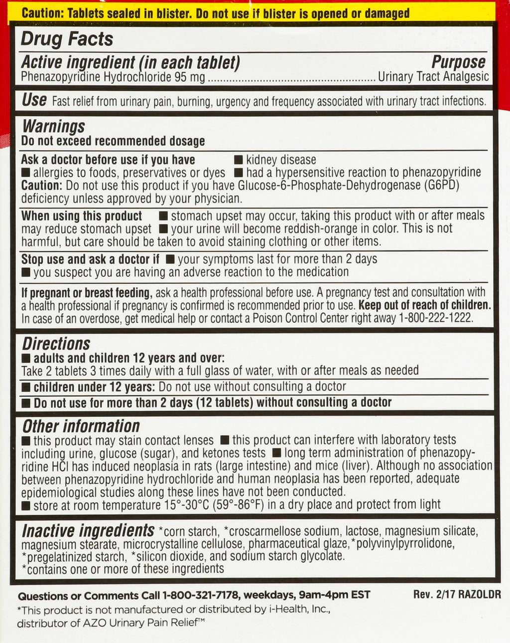 LEADER Urinary Maximum Strength, Fast Action for Burning & Urgency, Phenazopyridine Hydrochloride 95 mg, 30 Tablets, 4-Pack Leader Au supplements