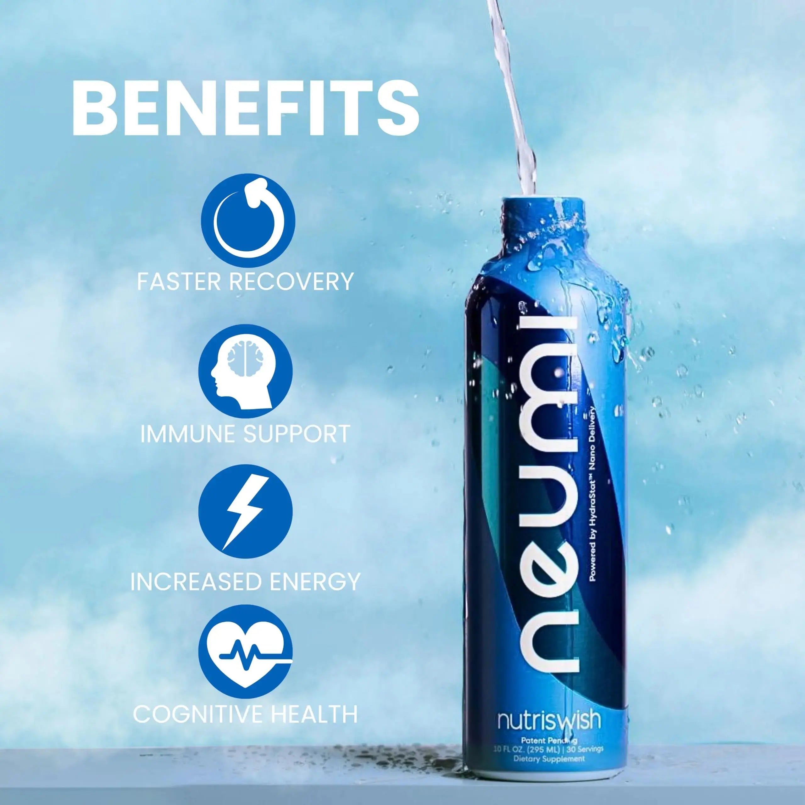 NUTRISWISH Neumi Multivitamin Supplements | 30 Servings | Enhanced Absorption with Ultra-Pure Water & Vitamin D | Immune Support, Joint Health NUTRISWISH Au supplements