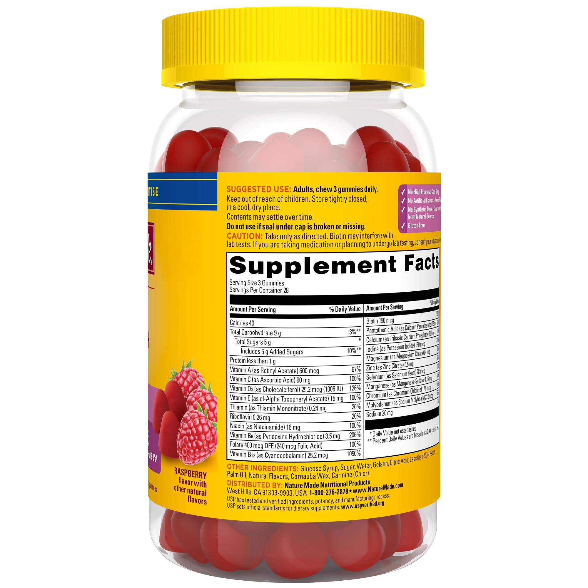 Nature Made Advanced Multivitamin Gummies 50 + for Her, Womens Multivitamins Gummies with Magnesium Citrate, Vitamin D3, Zinc