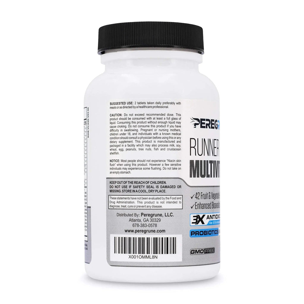 PEREGRUNE Runner Multivitamin | Engineered Vitamin with Antioxidants and Complete B Complex to Support Endurance & Energy | PEREGRUNE Au supplements