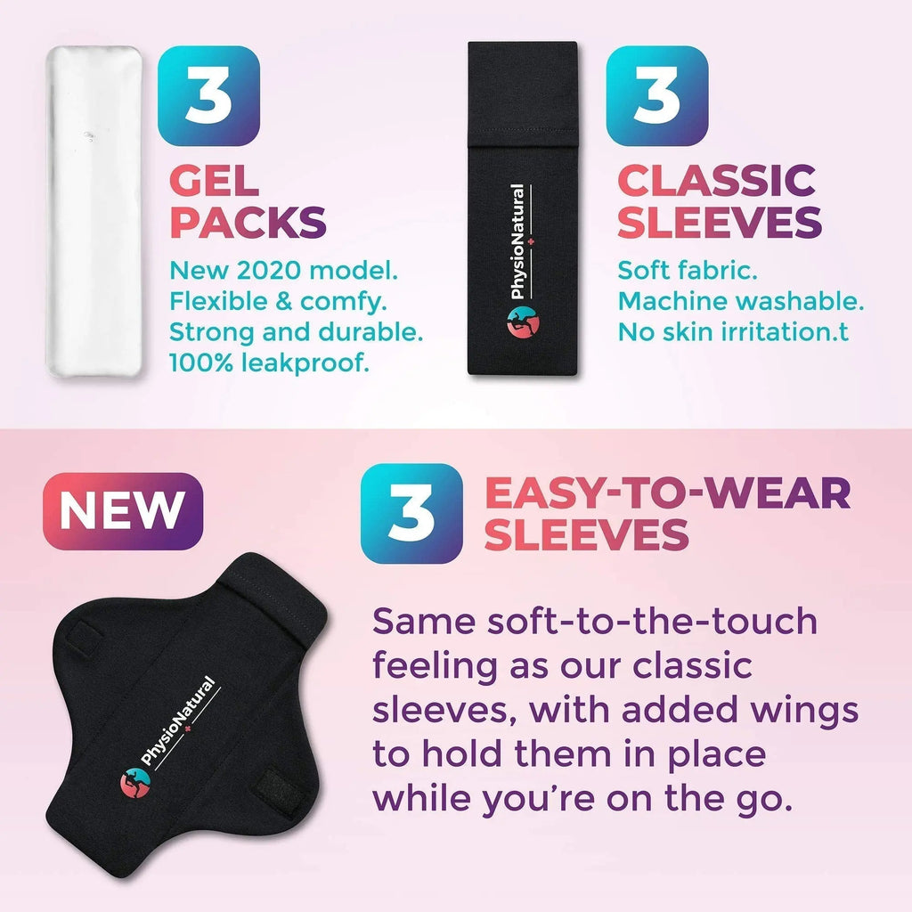 Reusable Perineal Ice Packs with Washable Sleeves – for Hemorrhoids, Postpartum Vaginal Pain PhysioNatural Au supplements