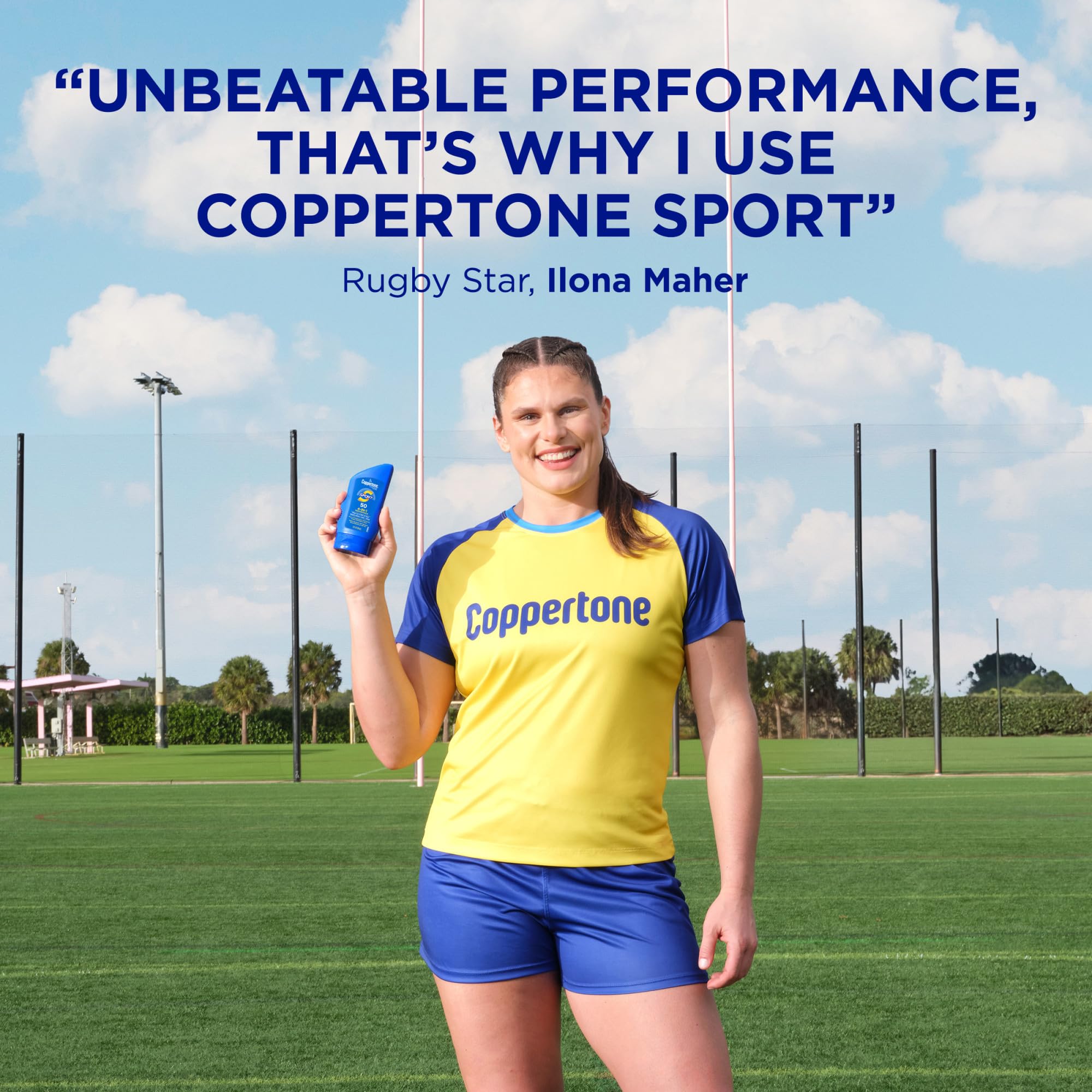 Coppertone SPORT Sunscreen Lotion Broad Spectrum SPF 50 (3 Fluid Ounce) (Packaging may vary)